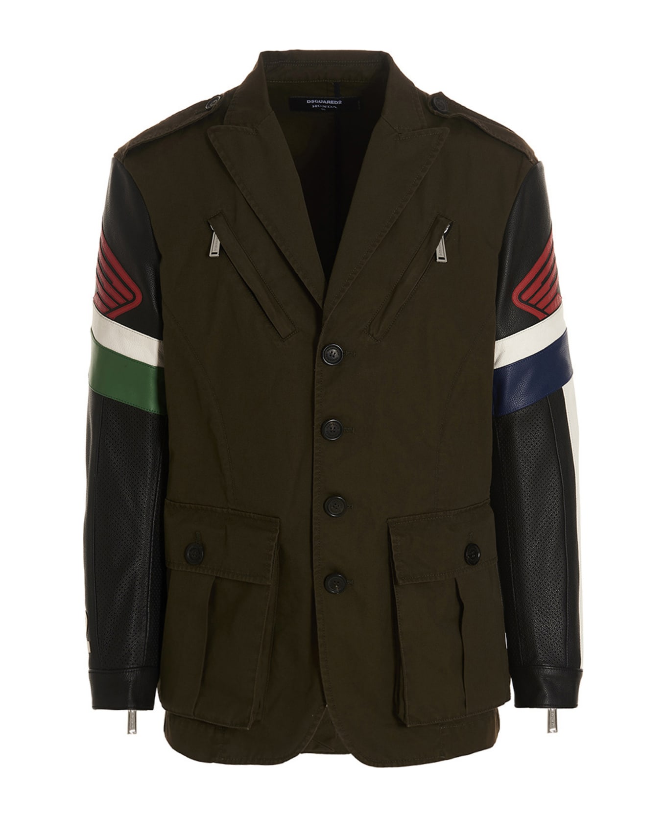Dsquared2 'biker' Blazer Jacket - Green