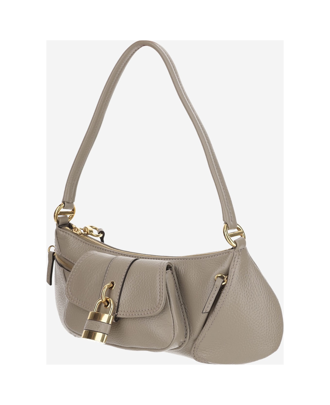 Chloé 99 Leather Shoulder Bag - Grey