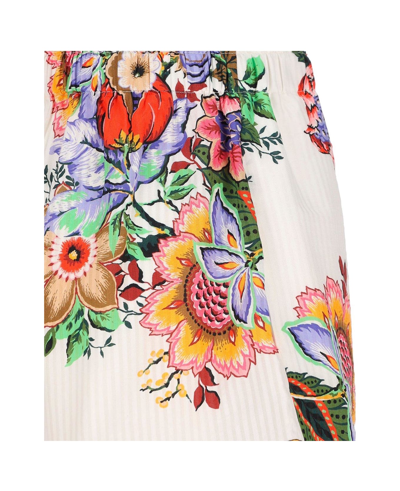 Etro Floral Printed Elasticated Waist Shorts