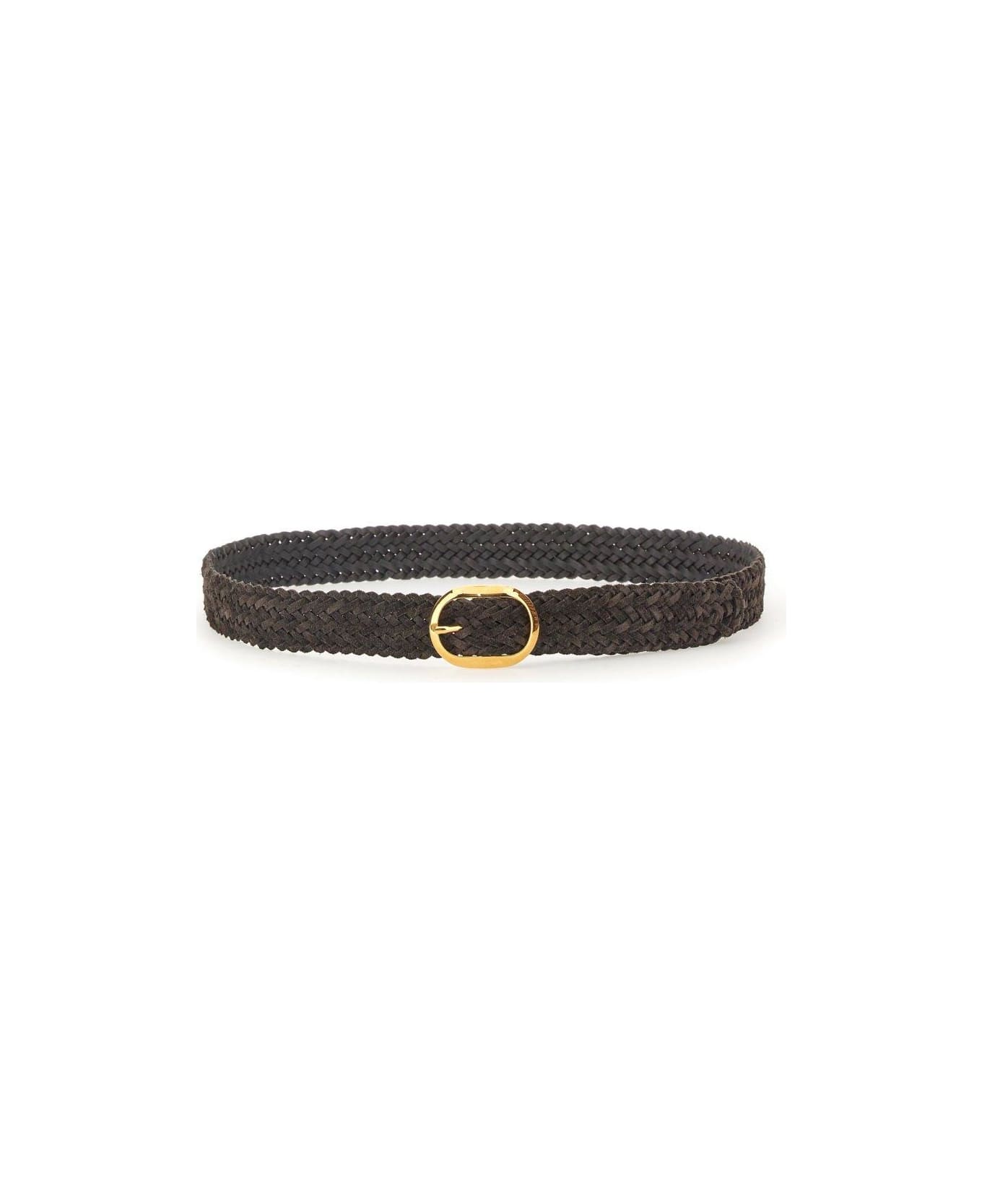 Tom Ford Braided Buckle Belt - BROWN ベルト