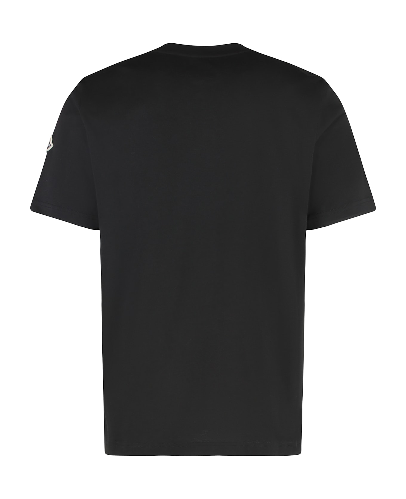 Moncler Logo Cotton T-shirt - black