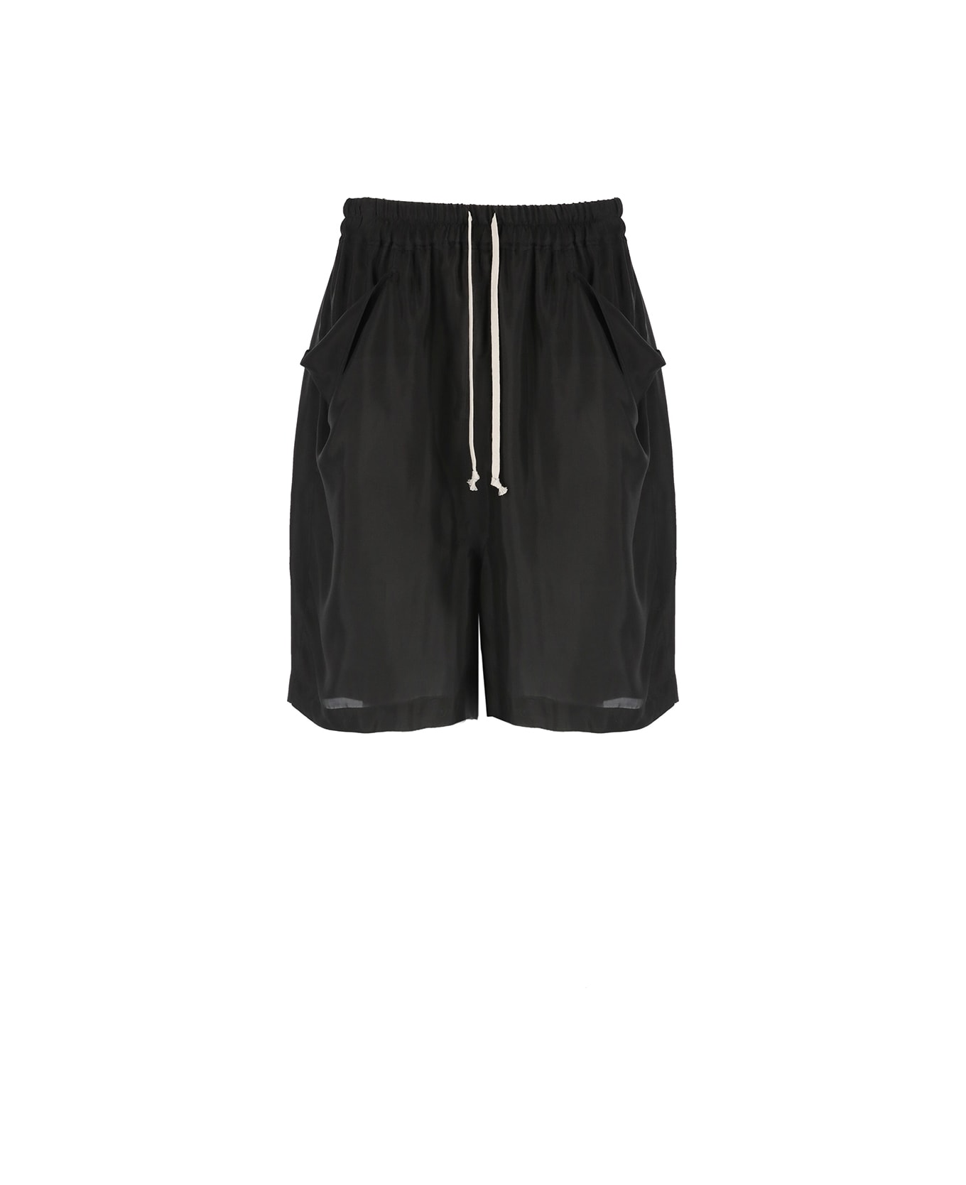 Rick Owens Shorts With Drawstrings - Black