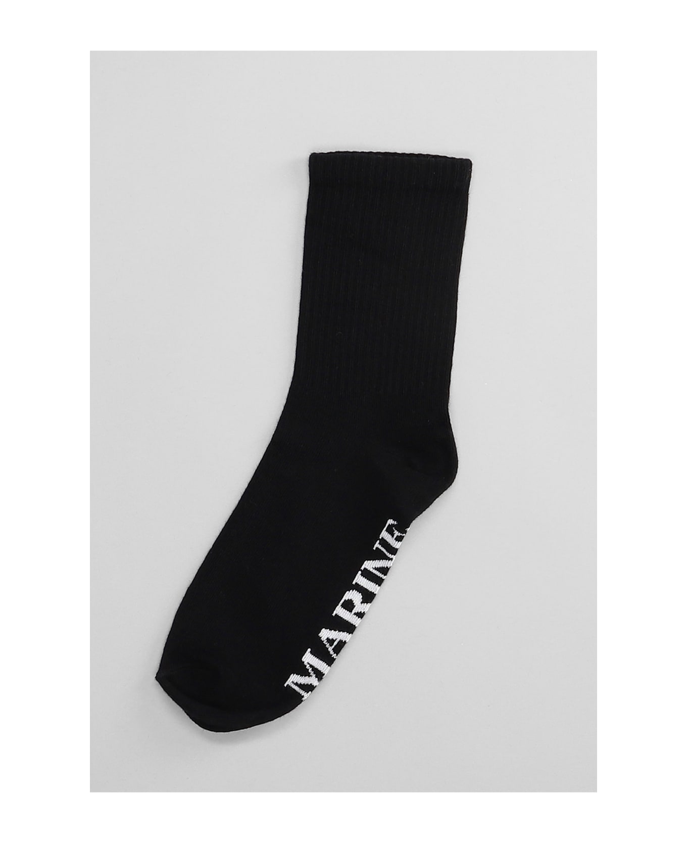 Marine Serre Socks In Black Cotton 靴下