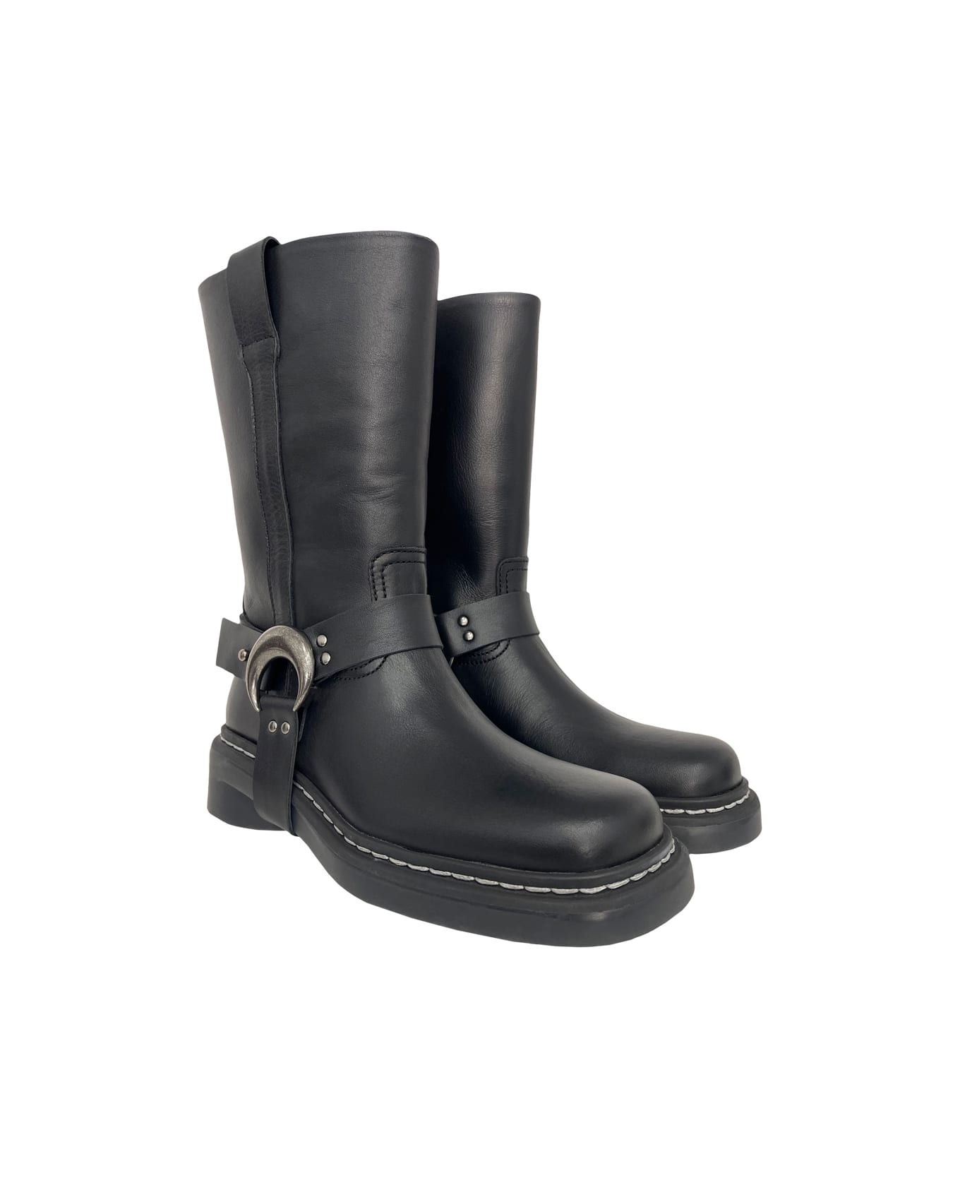 Marine Serre Motorcycle Boot - Black