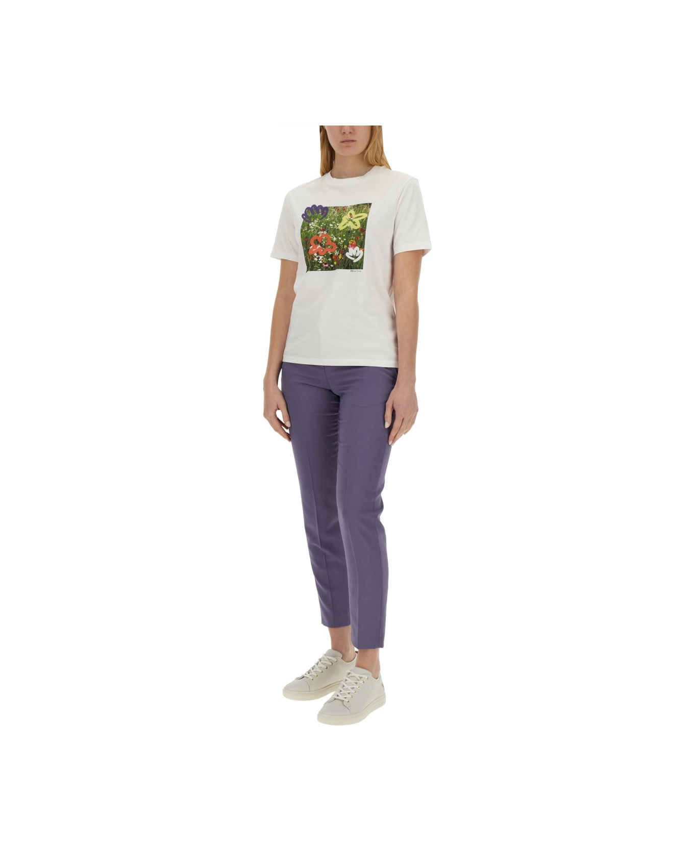 PS by Paul Smith 'wildflowers' T-shirt - WHITE