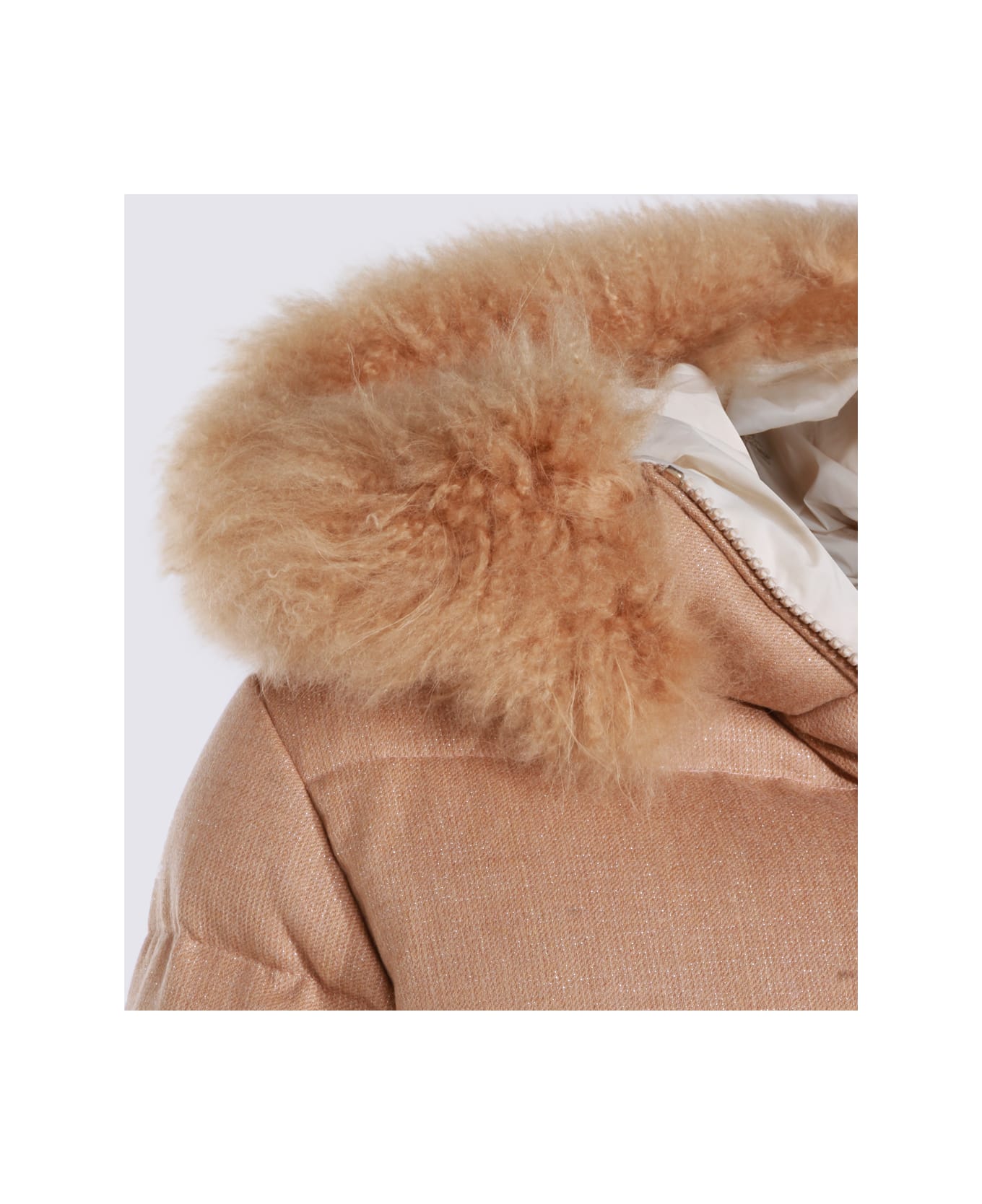 Eleventy Sand Wool Down Jacket - Sand