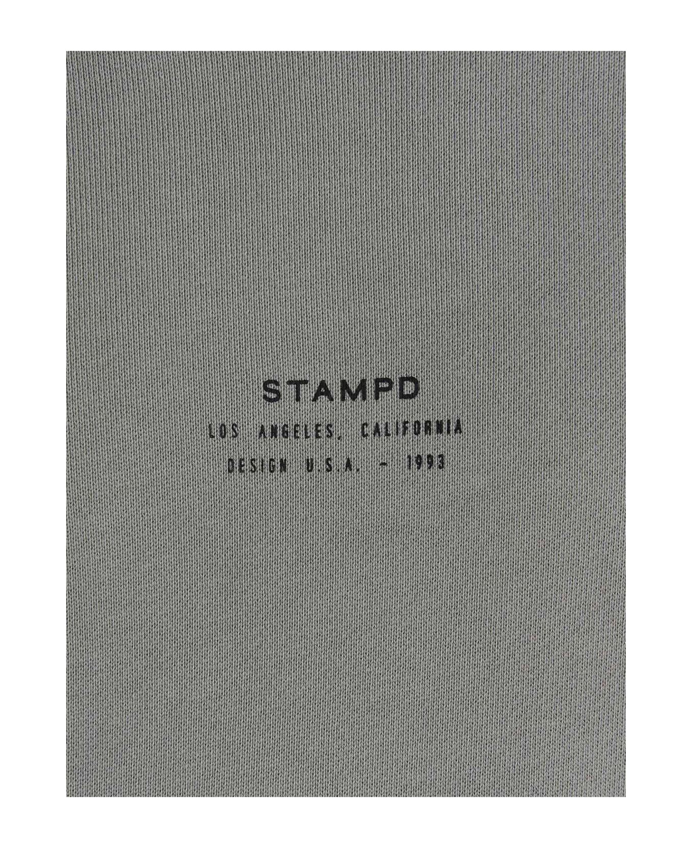 Stampd 'classic Stack Logo' Hoodie - Gray