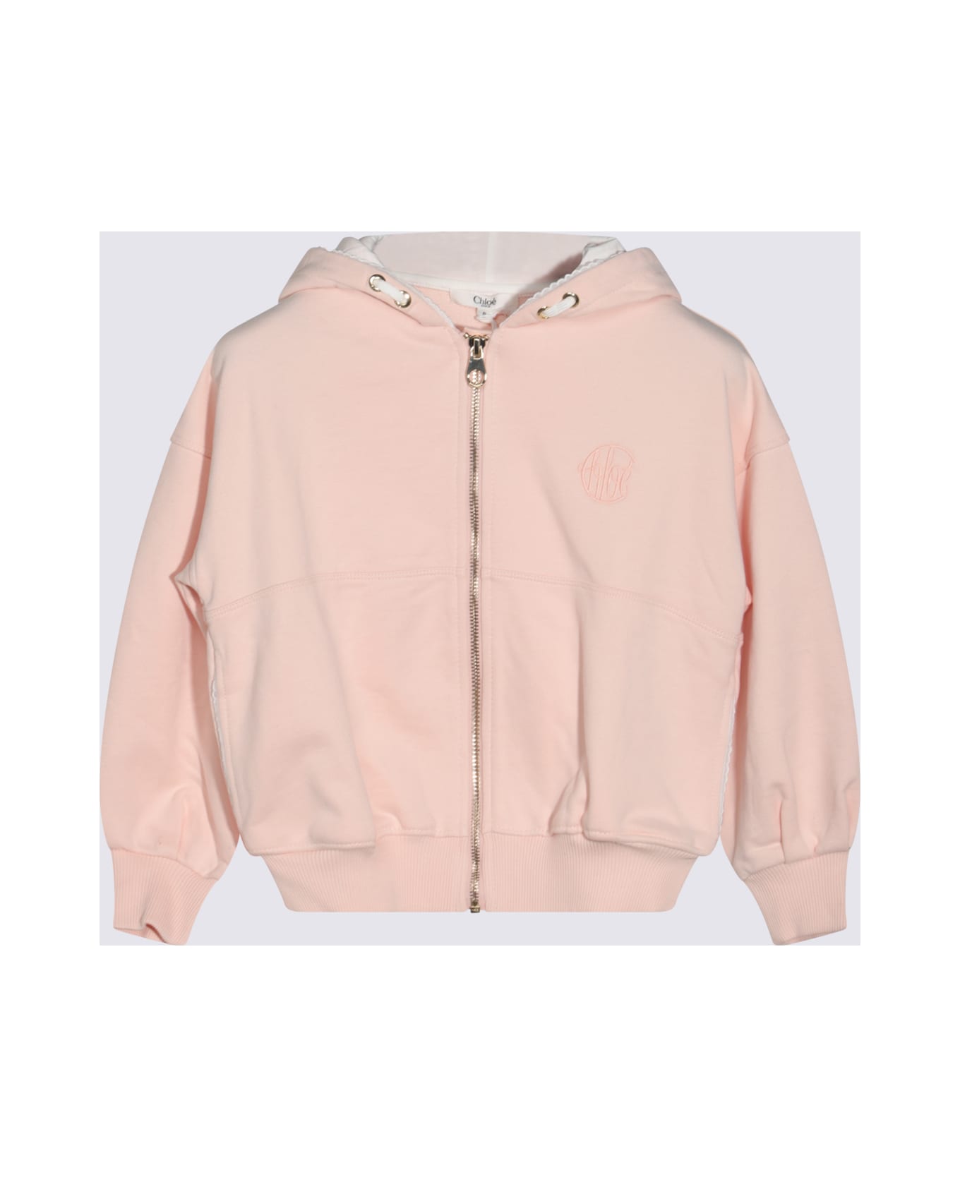 Chloé Pink Cotton Sweatshirt - ROSA PETALO