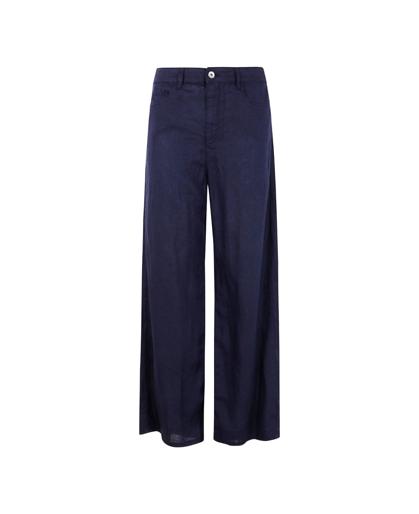 Emporio Armani Linen Trousers - Blue
