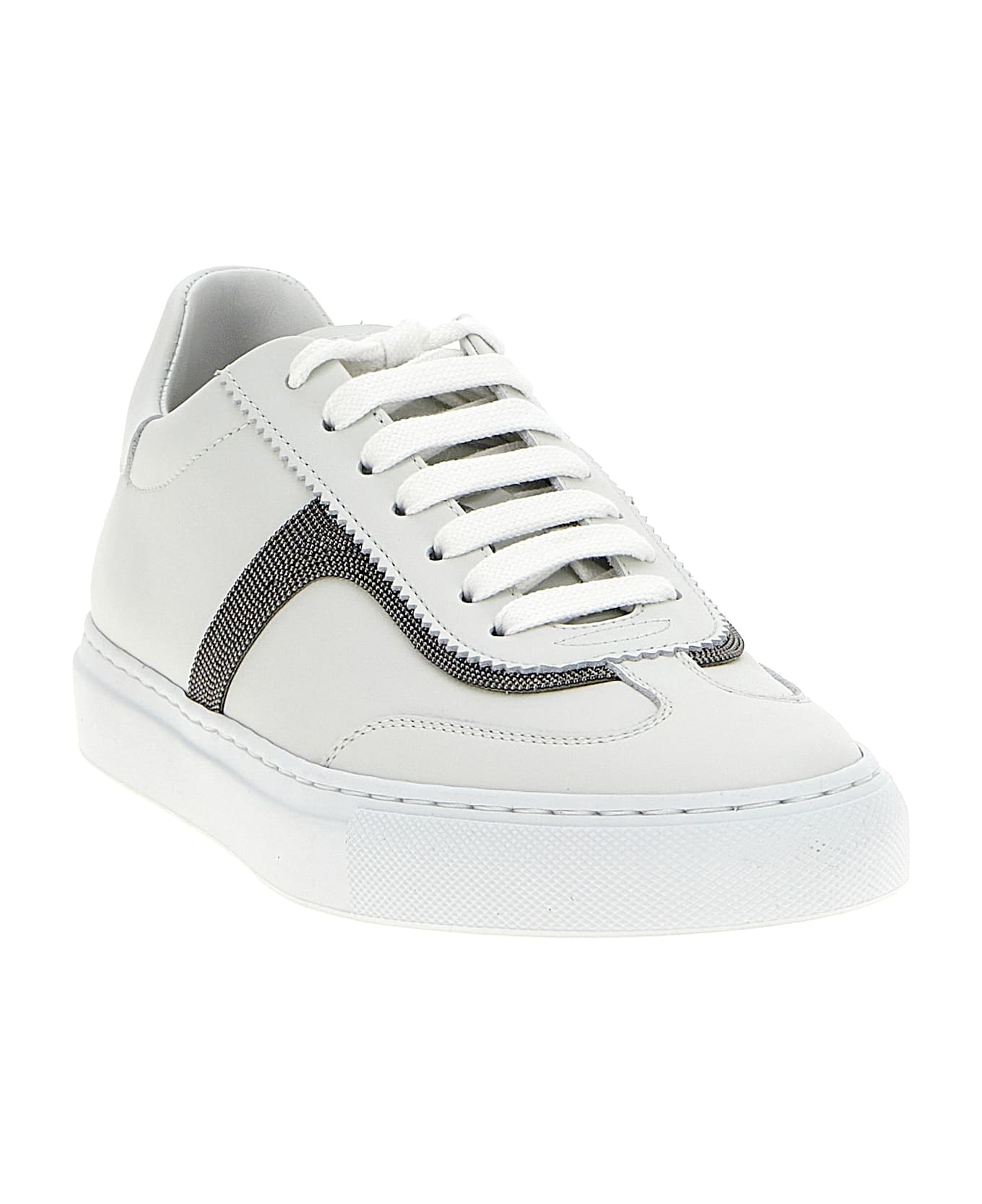 Brunello Cucinelli Sneakers Precious Detail - White