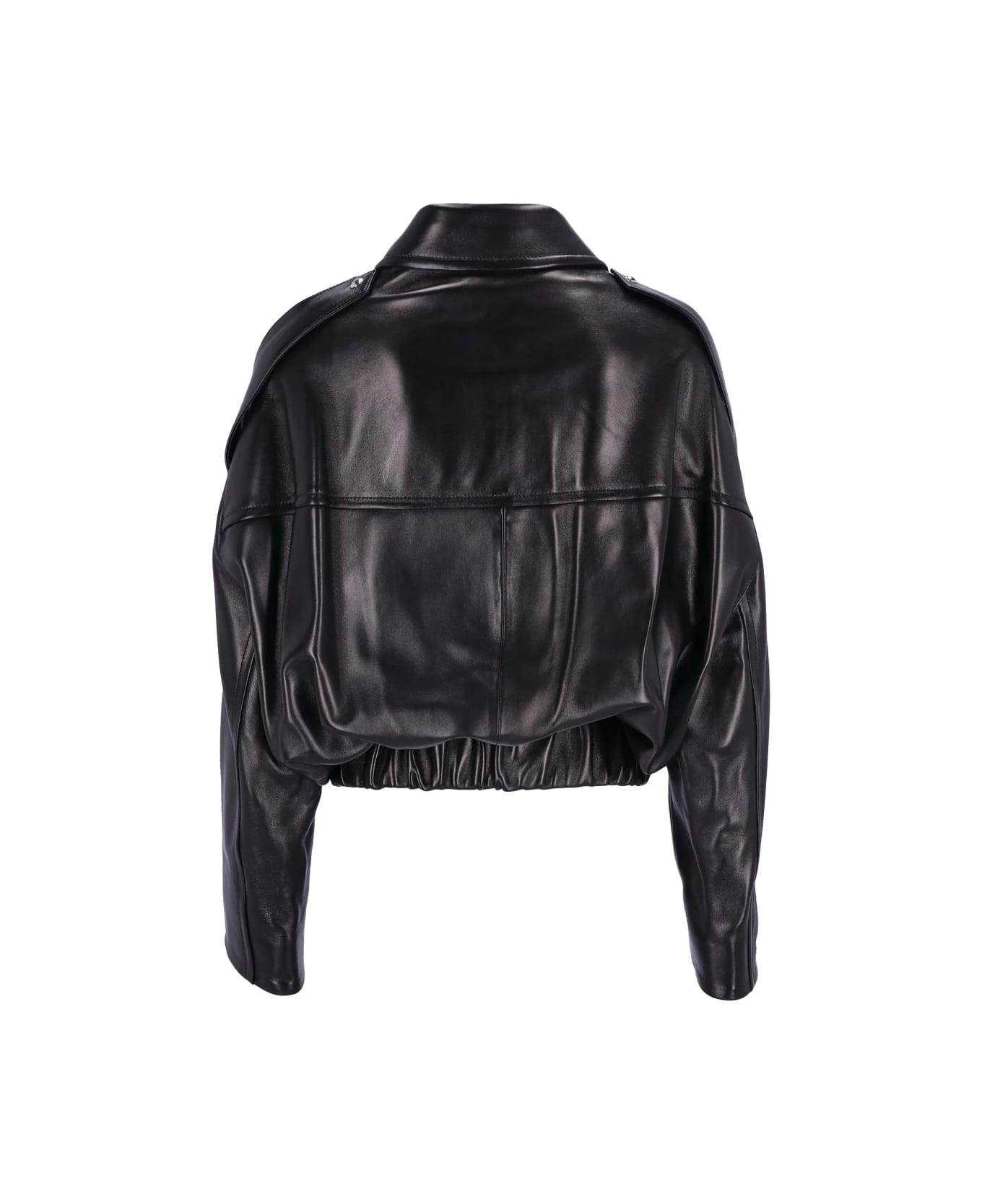 Khaite Leather Jacket "owey" - BLACK
