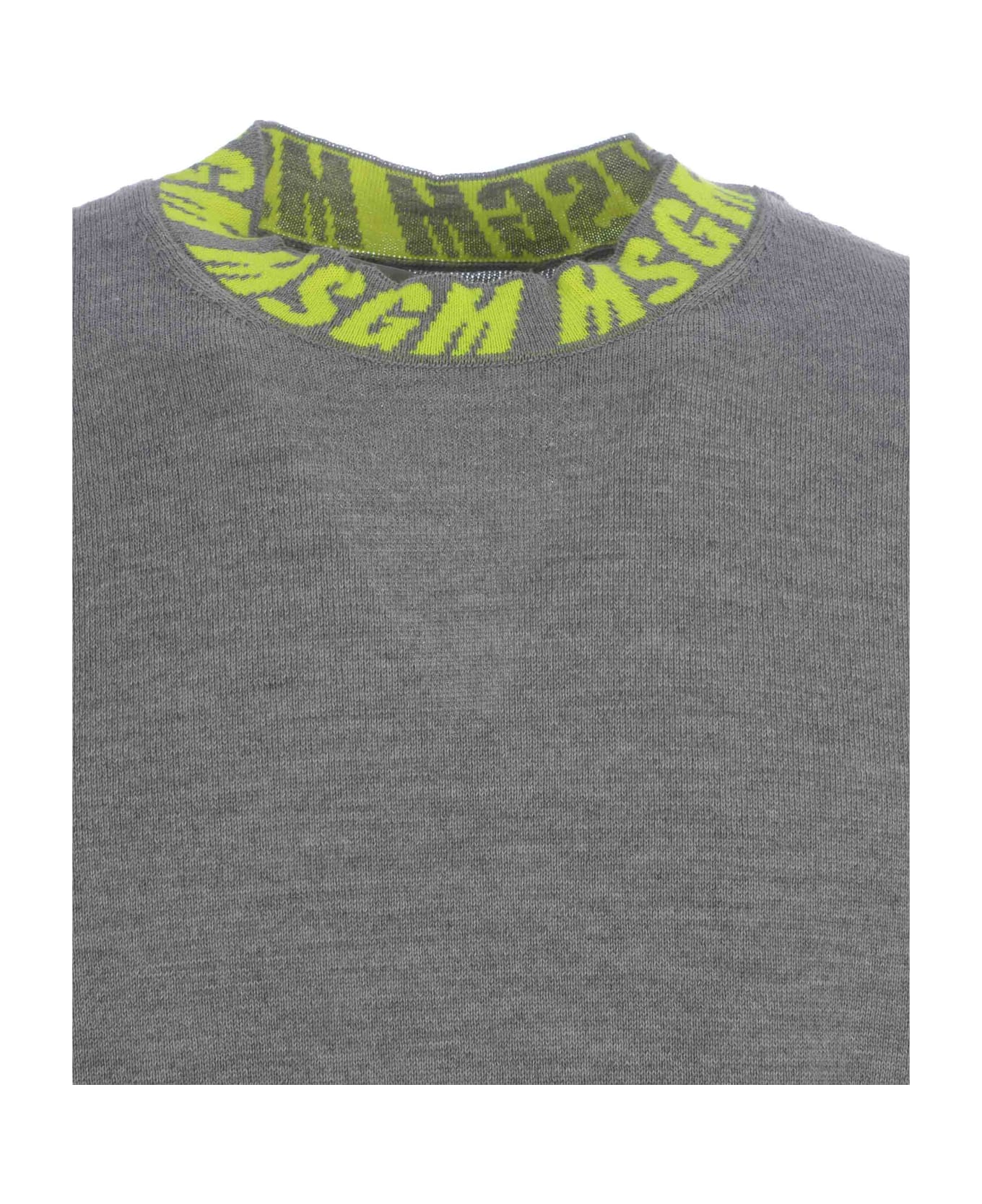 MSGM Sweater Msgm In Virgin Wool - Grigio ニットウェア