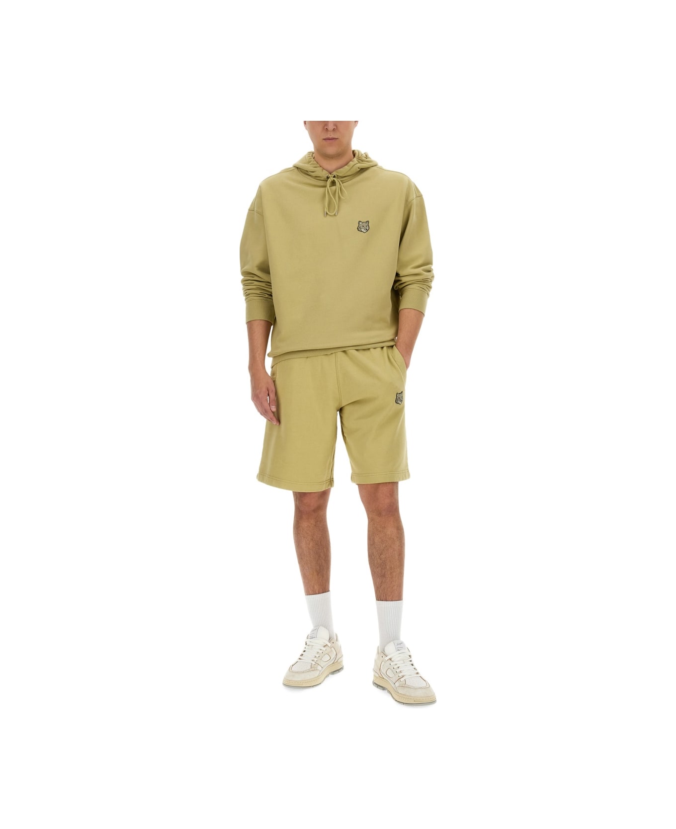 Maison Kitsuné Oversized Hoodie - BEIGE