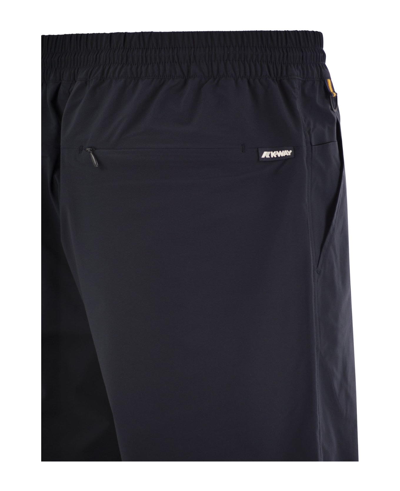 K-Way Remisen - Shorts In Technical Fabric - Blue Depth