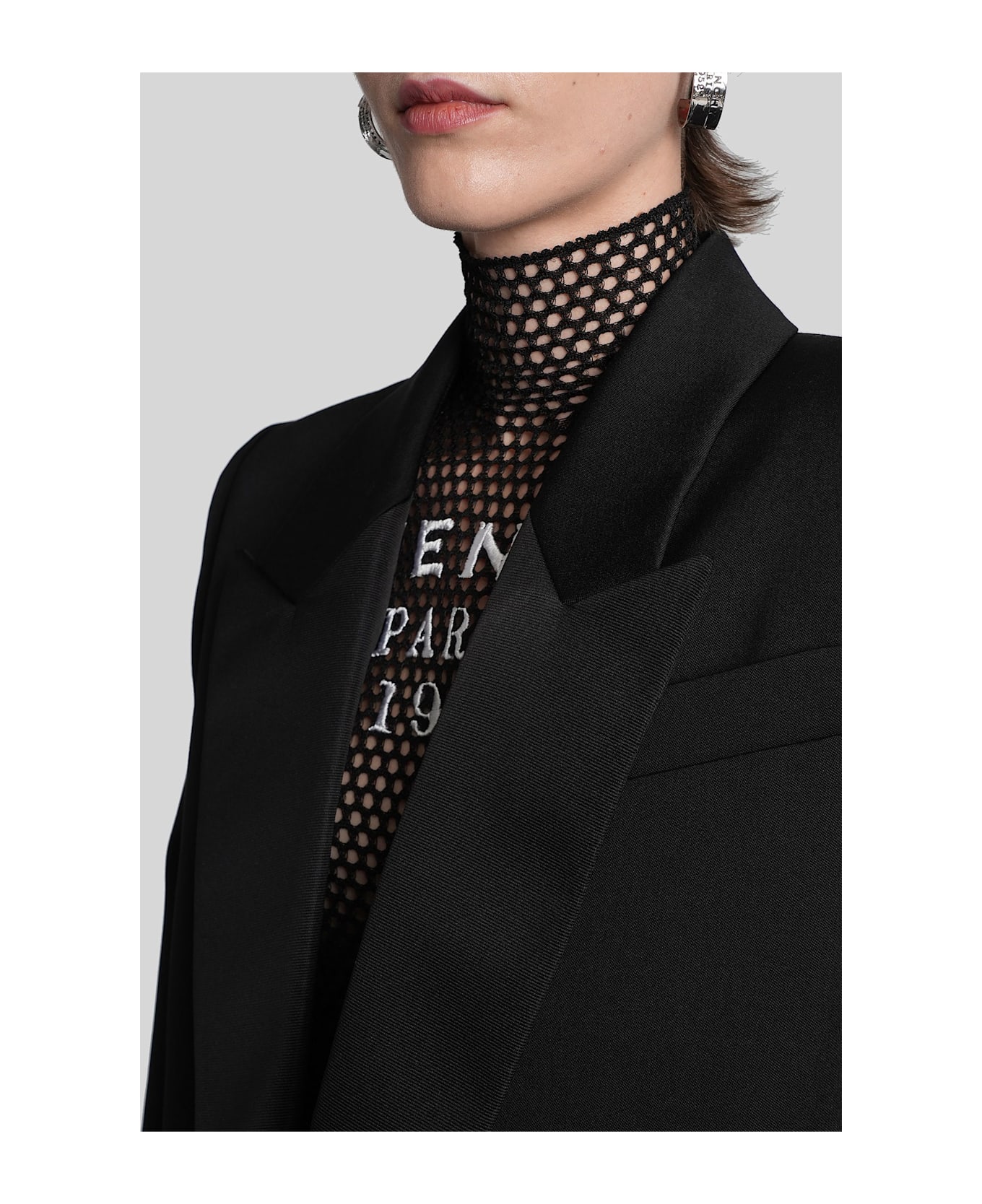 Givenchy Blazer In Black Wool - black