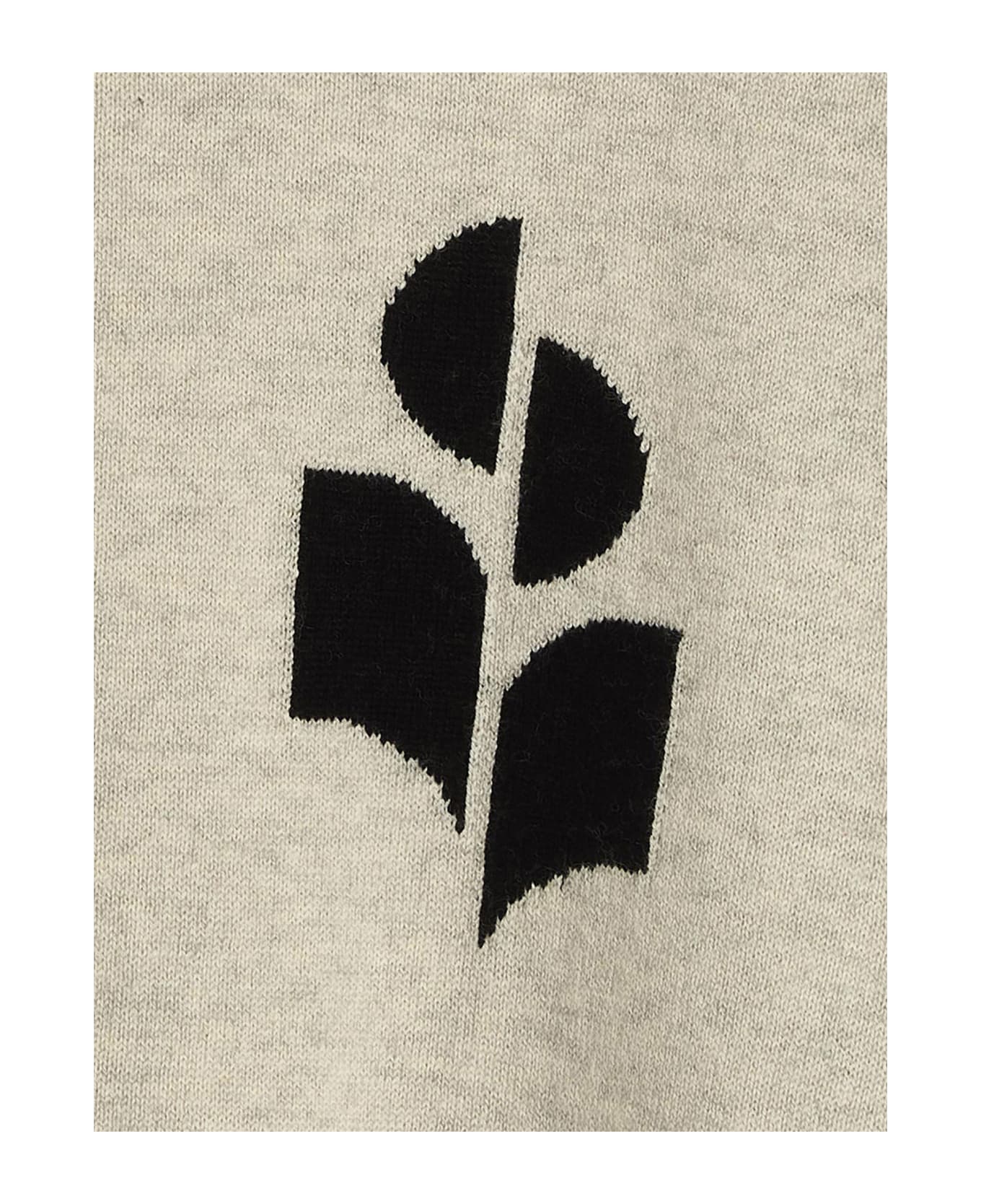 Marant Étoile Marisans Sweater With Logo Intarsia - Gray