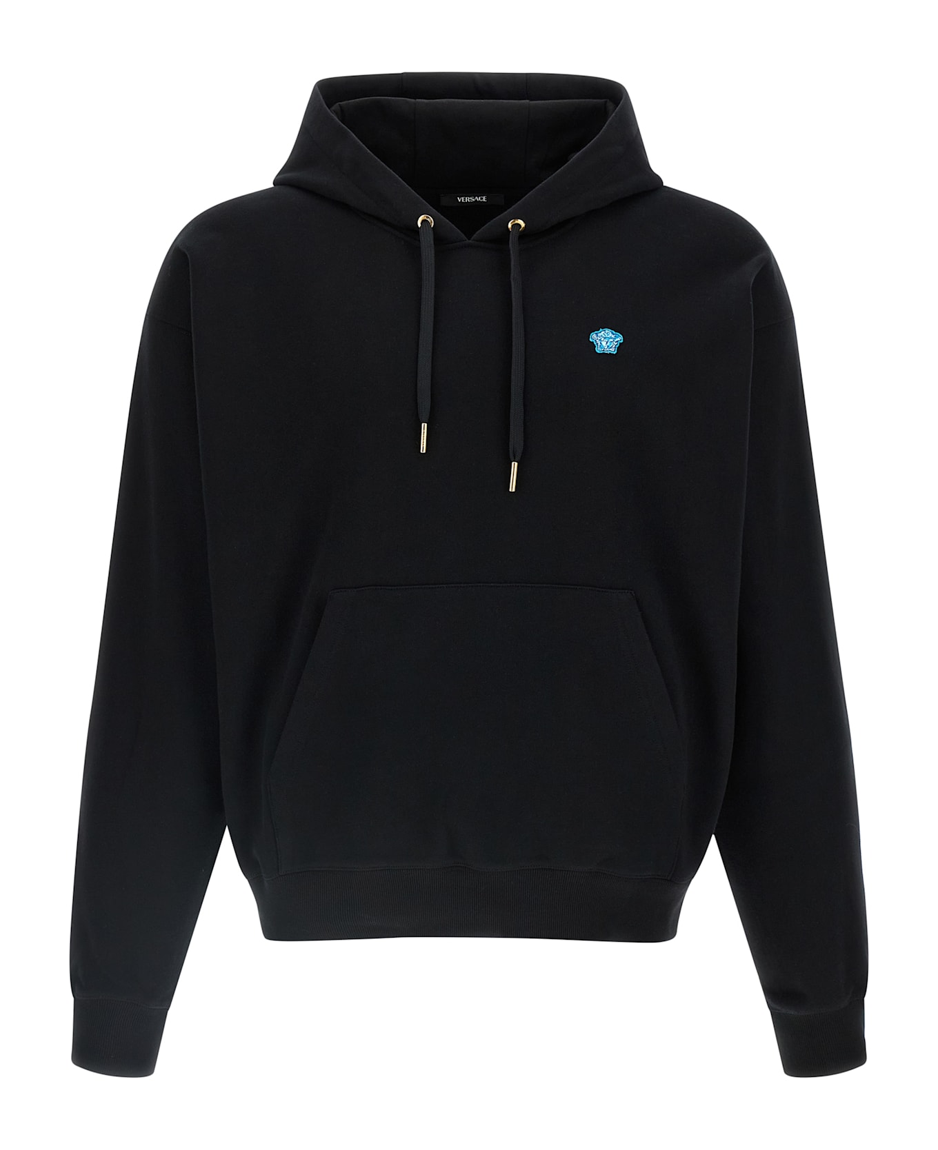 Versace 
medusa
 Patch Hoodie - Black  