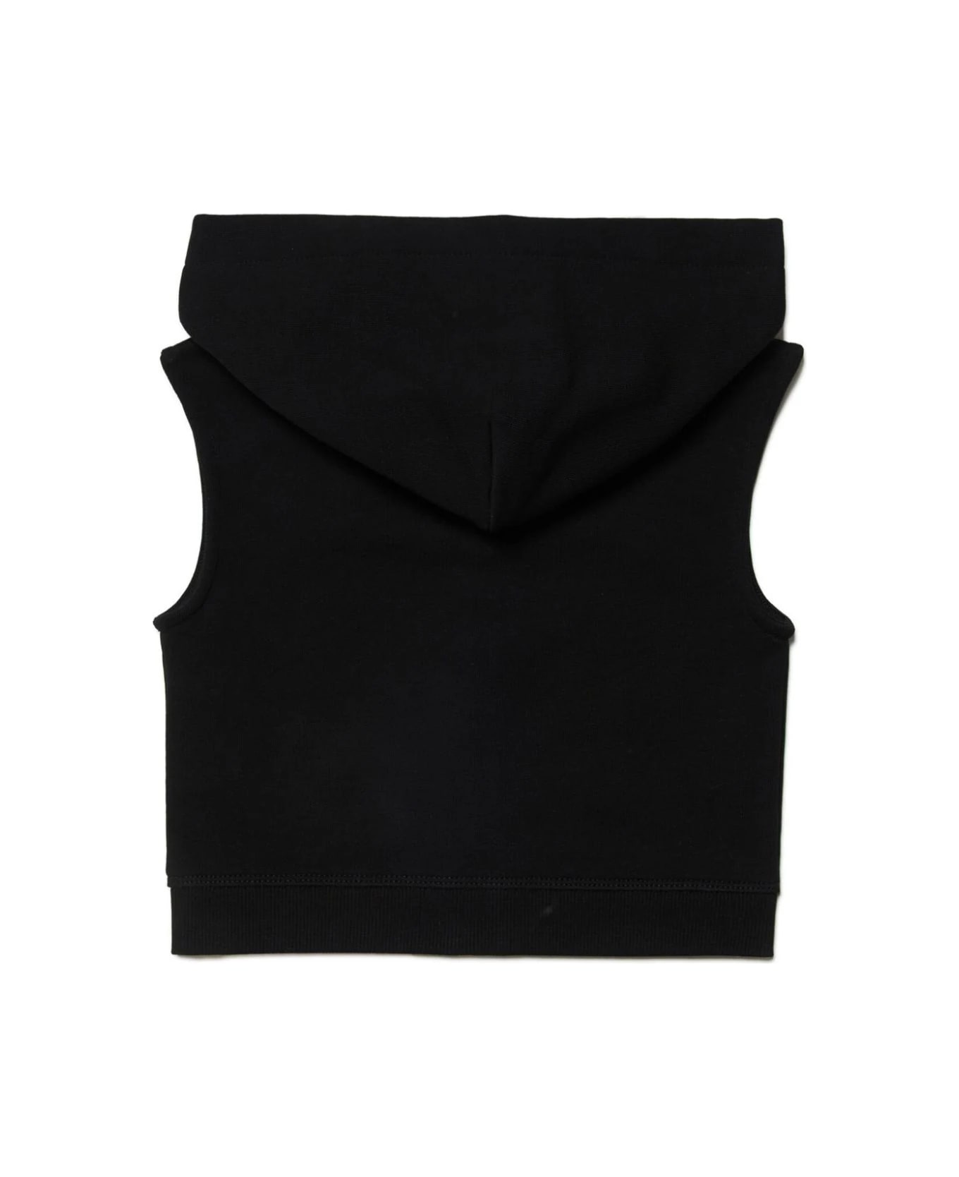MM6 Maison Margiela Vest With Print - Black