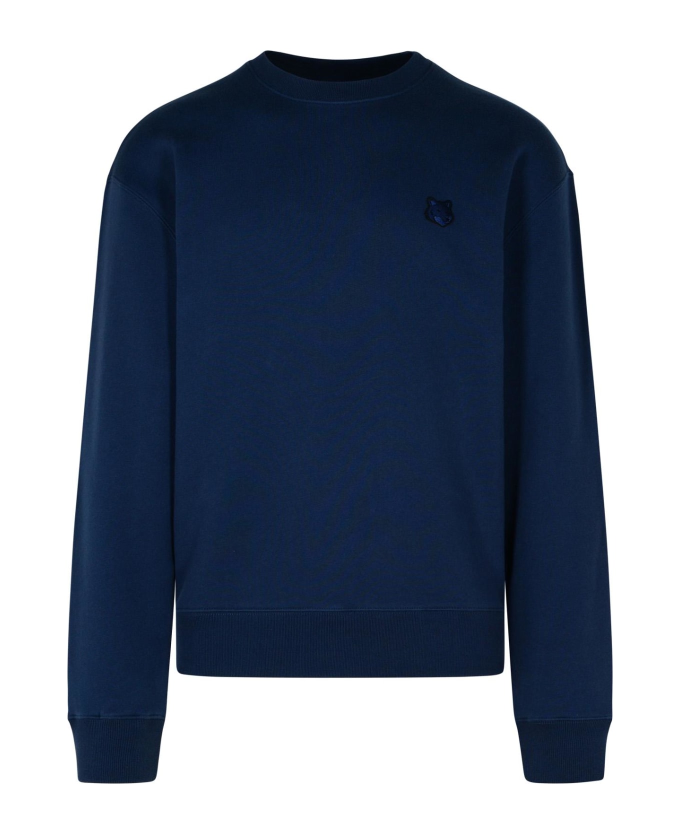 Maison Kitsuné Navy Cotton Sweatshirt - Navy