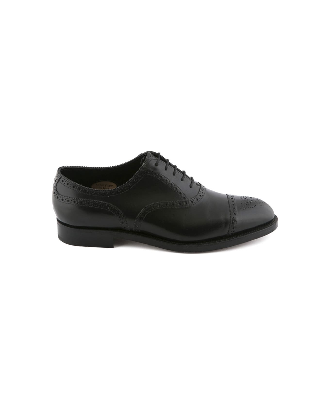 Edward Green Cadogan Black Calf Oxford Shoe - Nero
