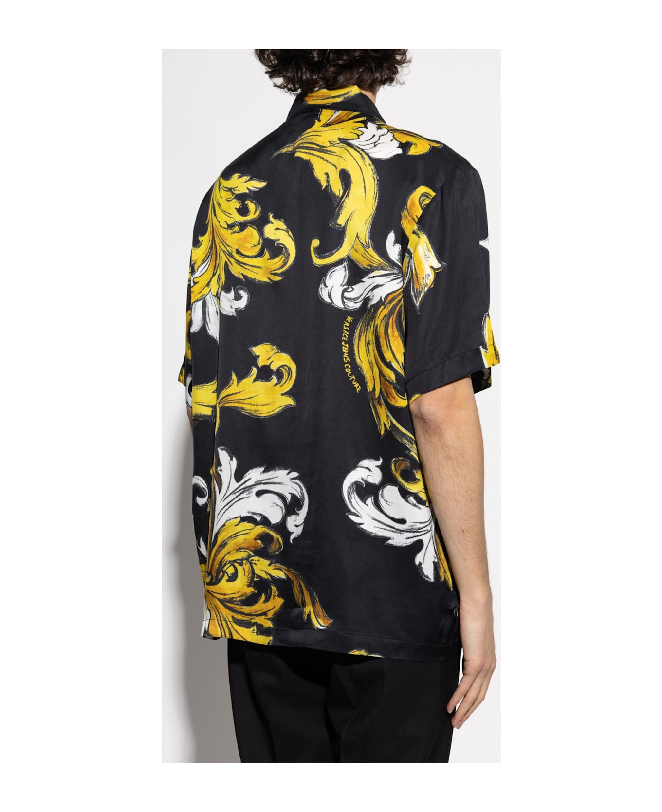 Versace Jeans Couture Shirt With Logo - BLACK