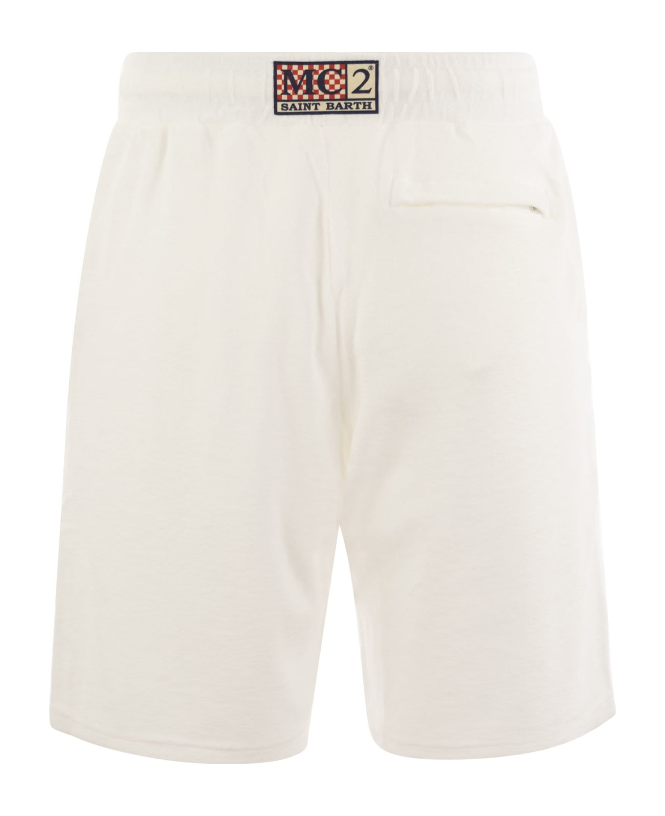 MC2 Saint Barth Sponge Bermuda Shorts - White