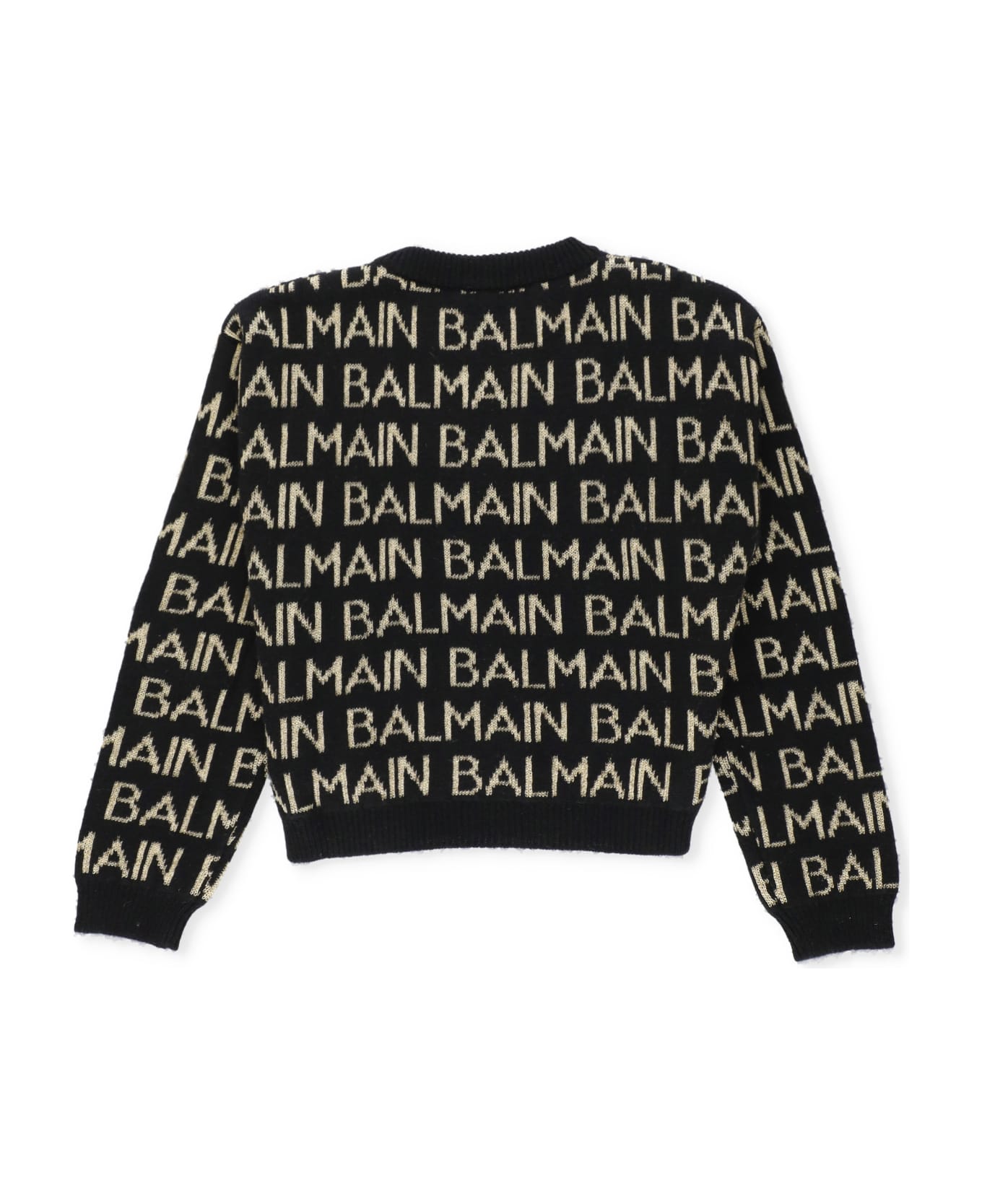 Balmain Sweater With Embroideries - Black