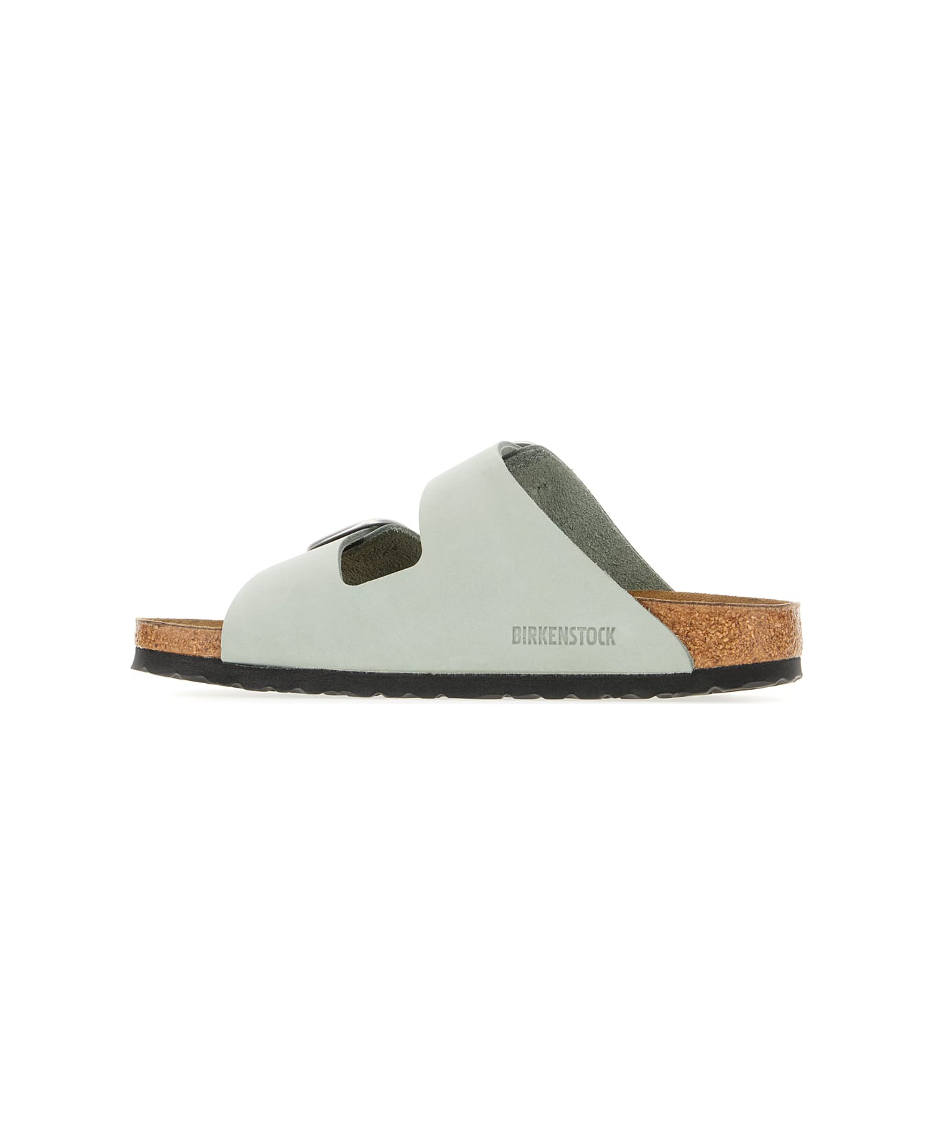 Birkenstock Sage Green Suede Arizona Big Buckle Sandals - Pure Sage
