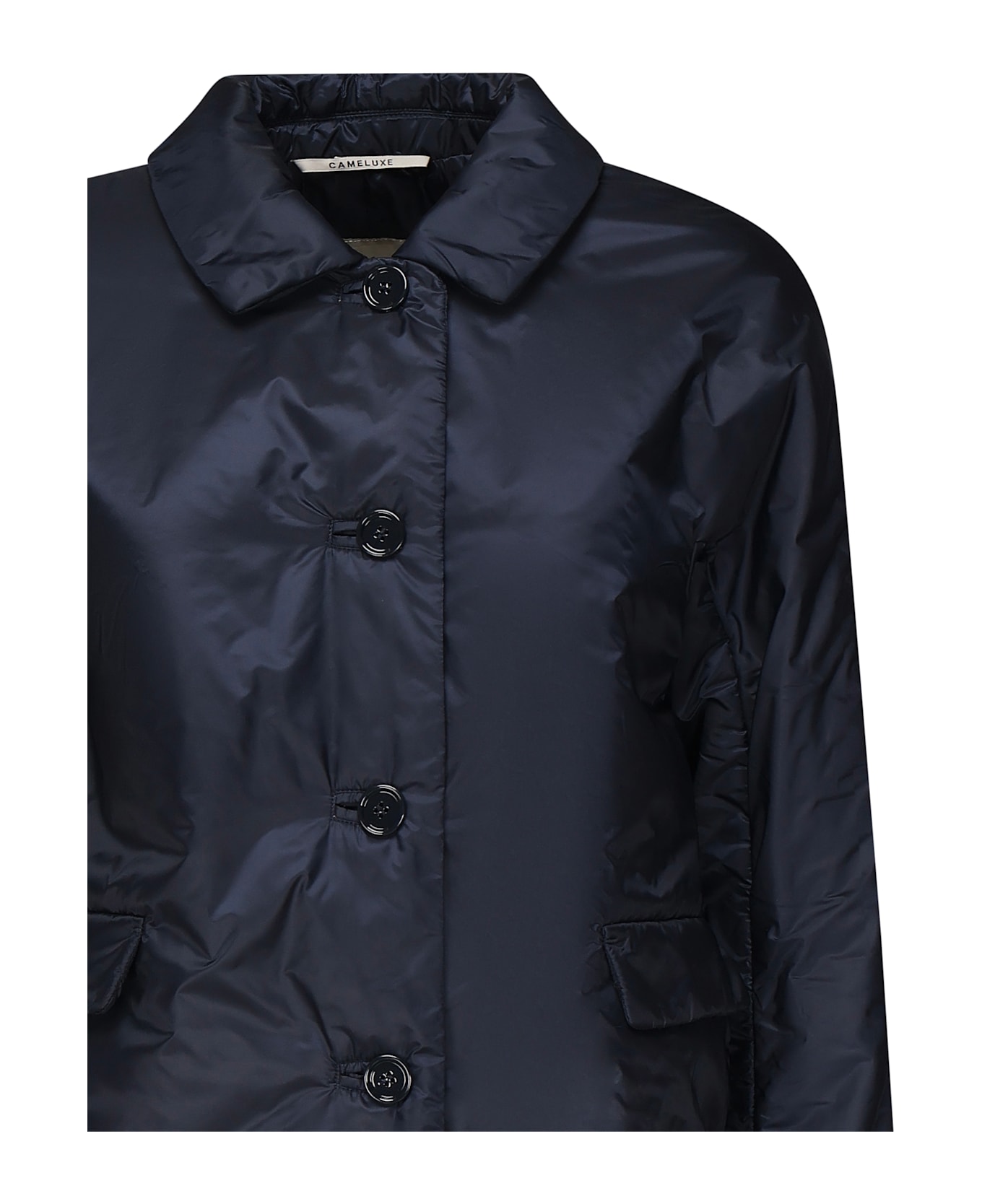 Max Mara The Cube Greens Waterproof Padded Jacket - Blu marino