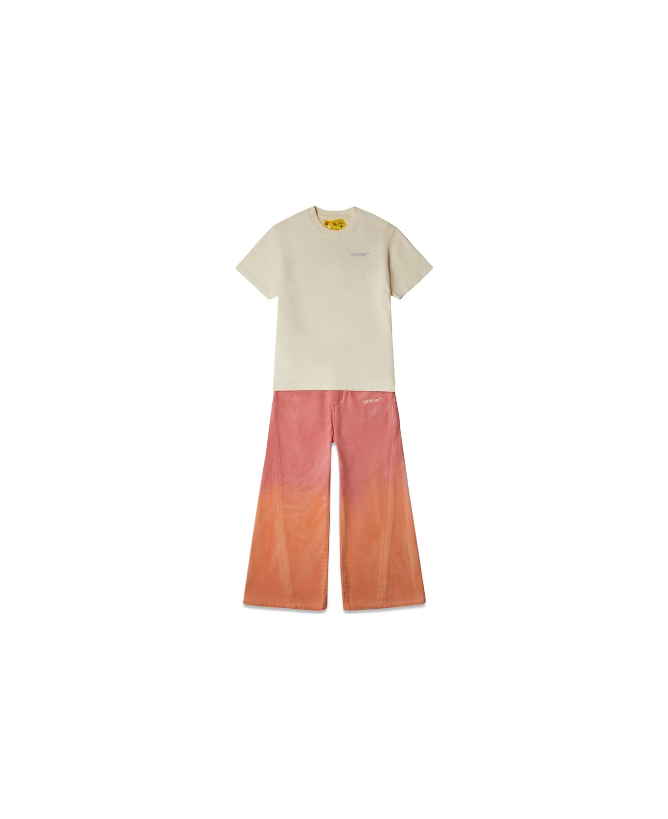 Off-White Wide Leg Pant - MULTICOLOUR
