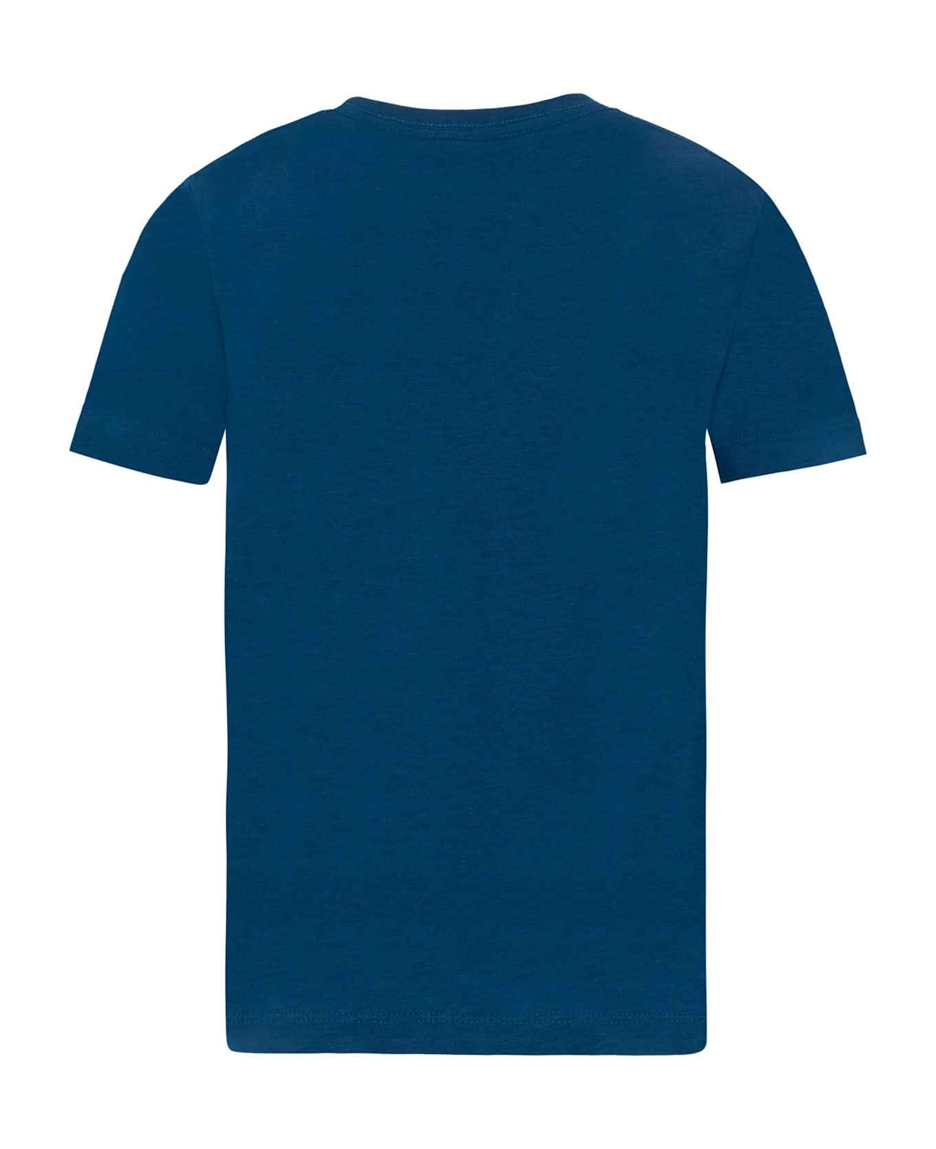 Calvin Klein Blue T-shirt For Boy With Logo - Blue