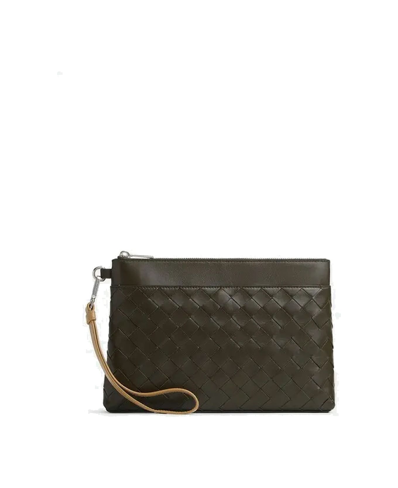 Bottega Veneta Intrecciato Prism Pouch - Green