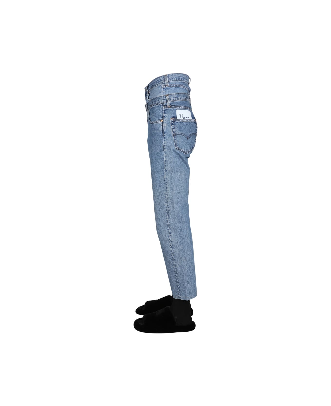 1/OFF Double Waist Jeans - DENIM name:463