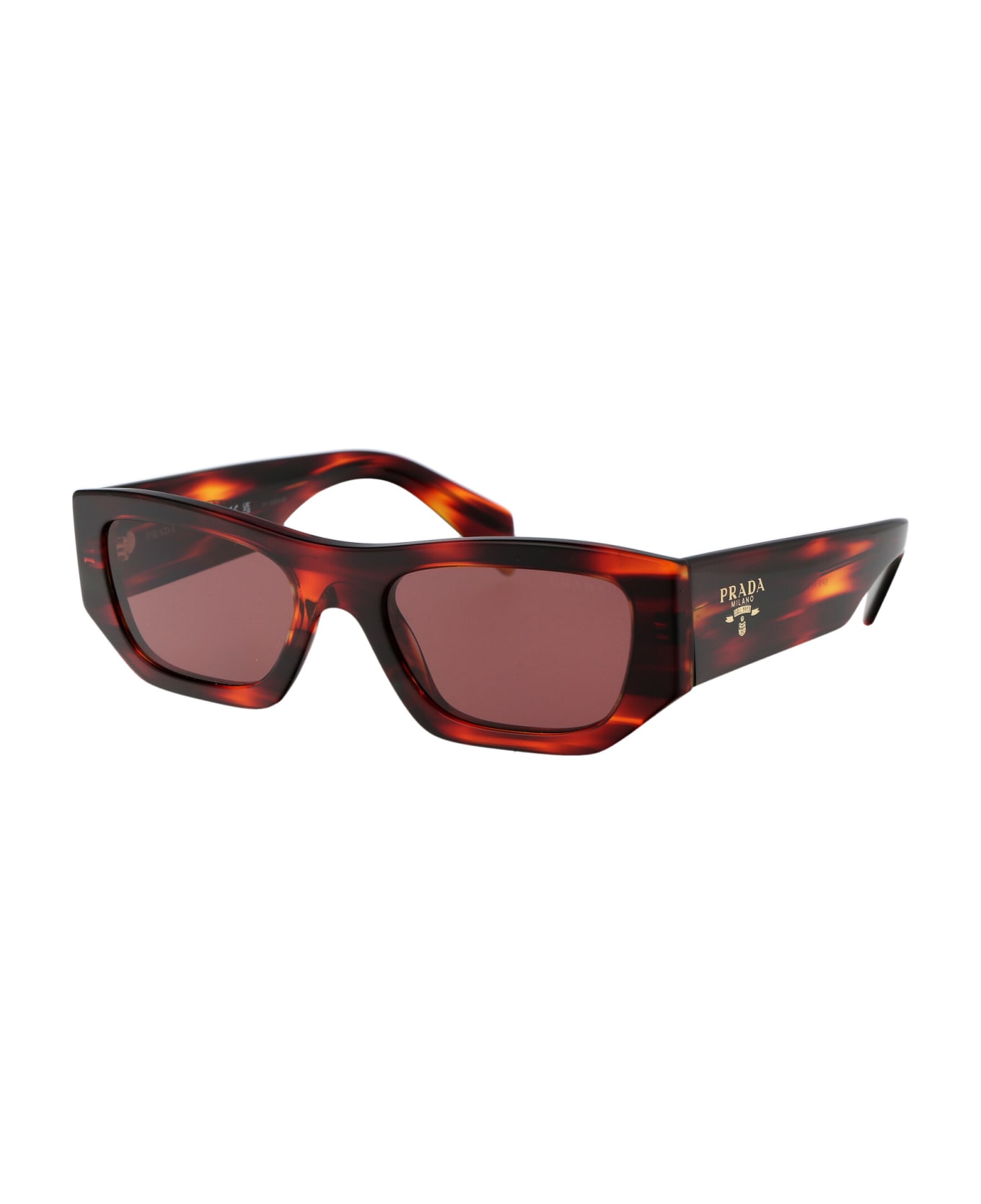 Prada Eyewear 0pr A01s Sunglasses - 13O80B Havana Red