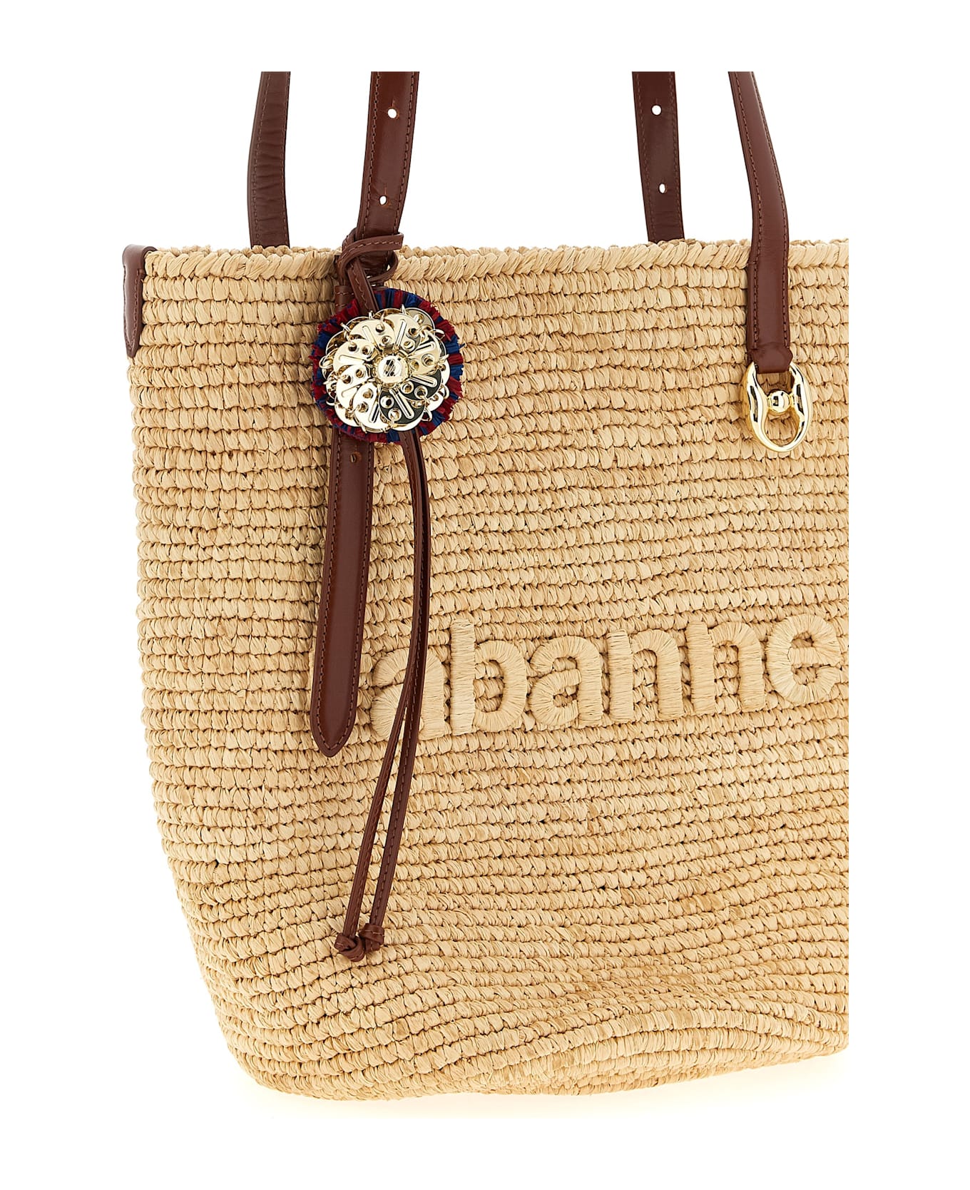 Paco Rabanne 
natural Raffia Tote Bag
 Shopping Bag - Beige