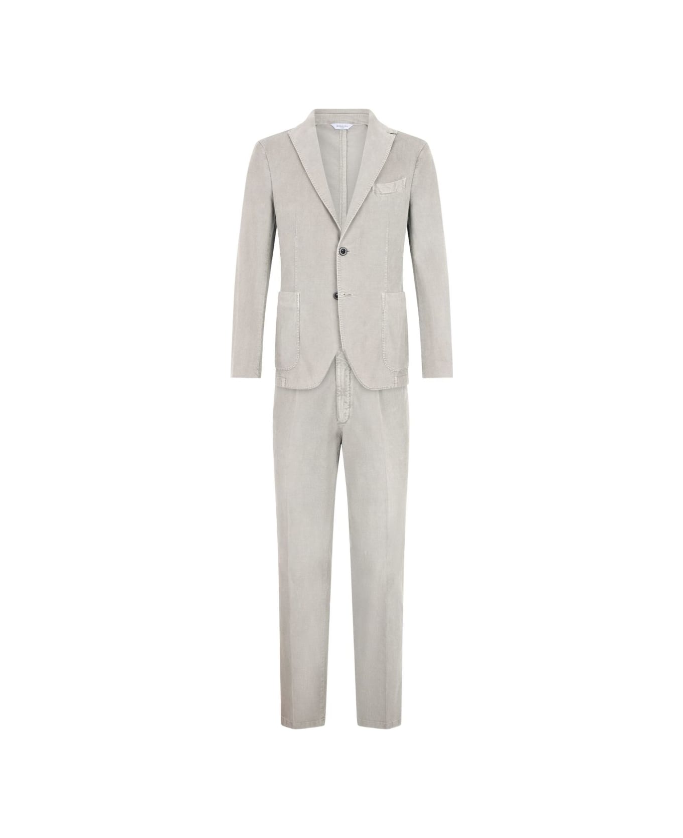 Boglioli Cotton Single-breasted Suit - Grey