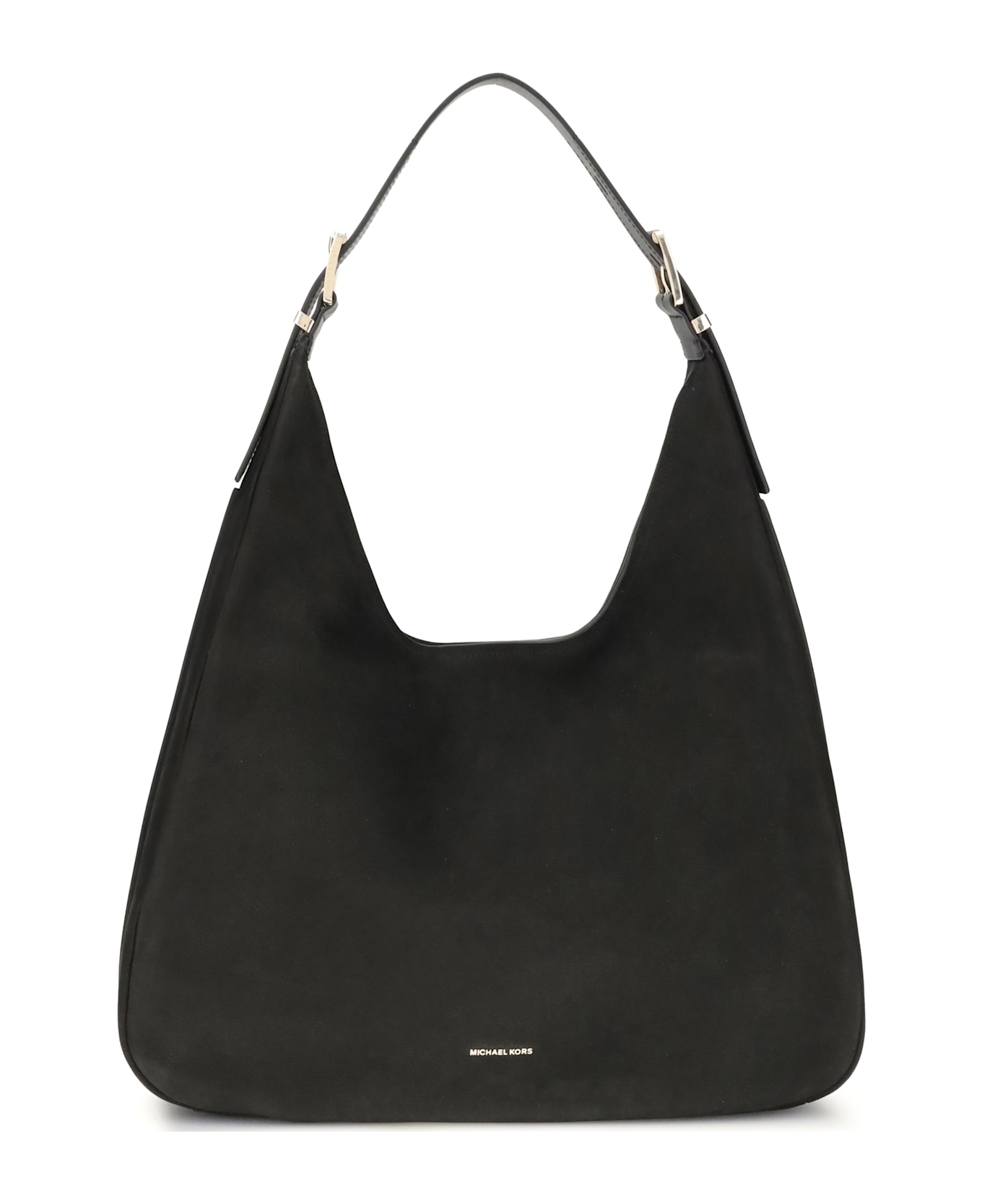 Michael Kors Nolita Large Nubuck Shoulder Bag - BLACK