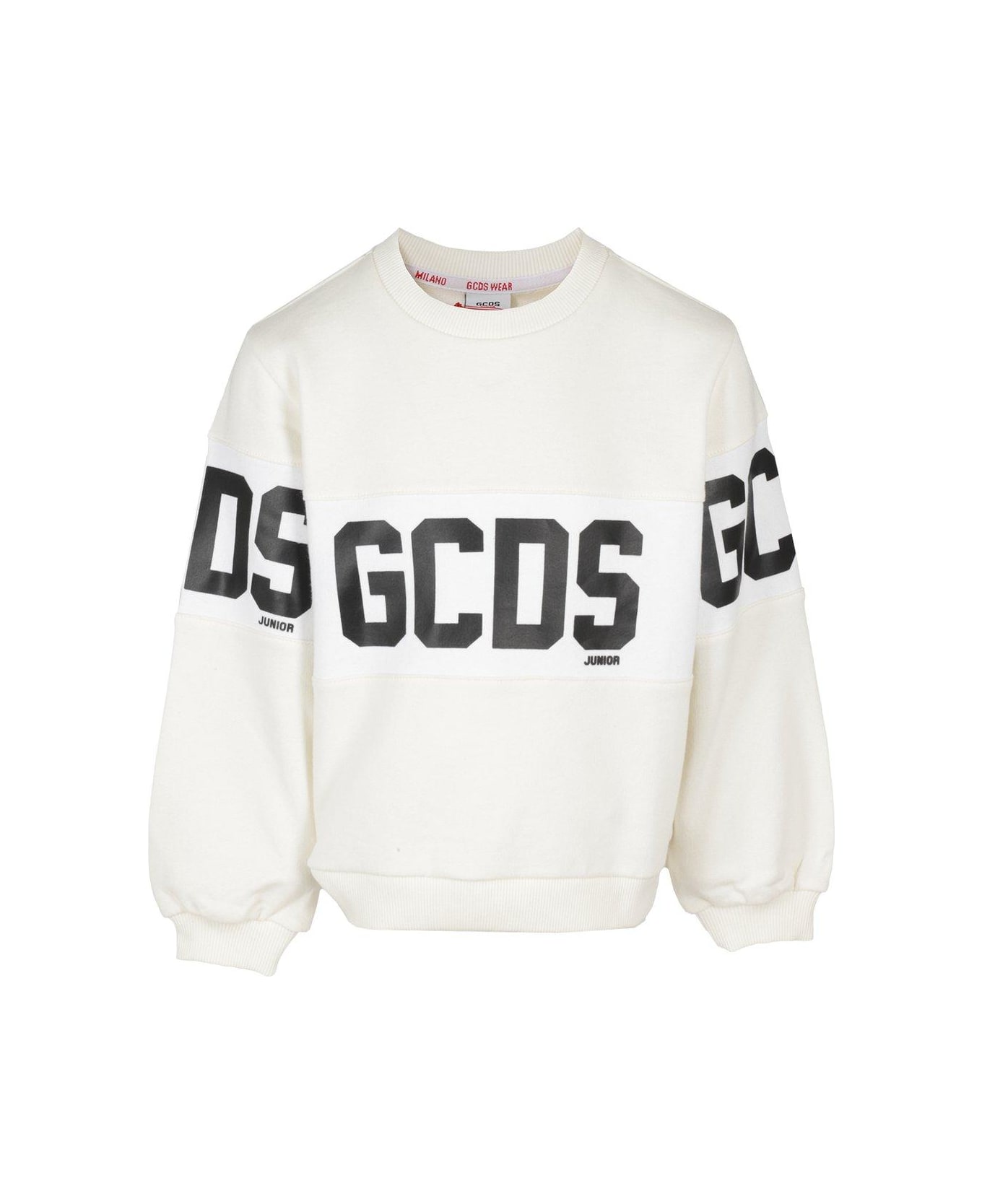 GCDS Mini Logo Band Sweatshirt - IVORY