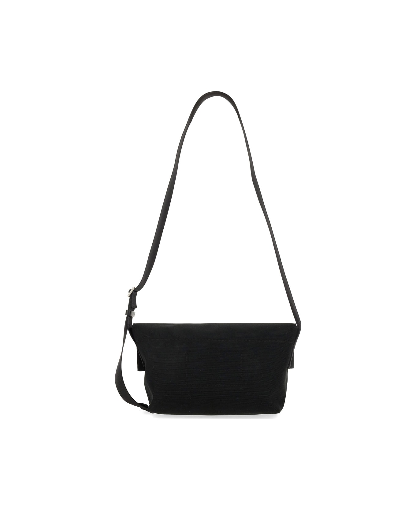 Jil Sander Small Shoulder Bag With Logo - BLACK