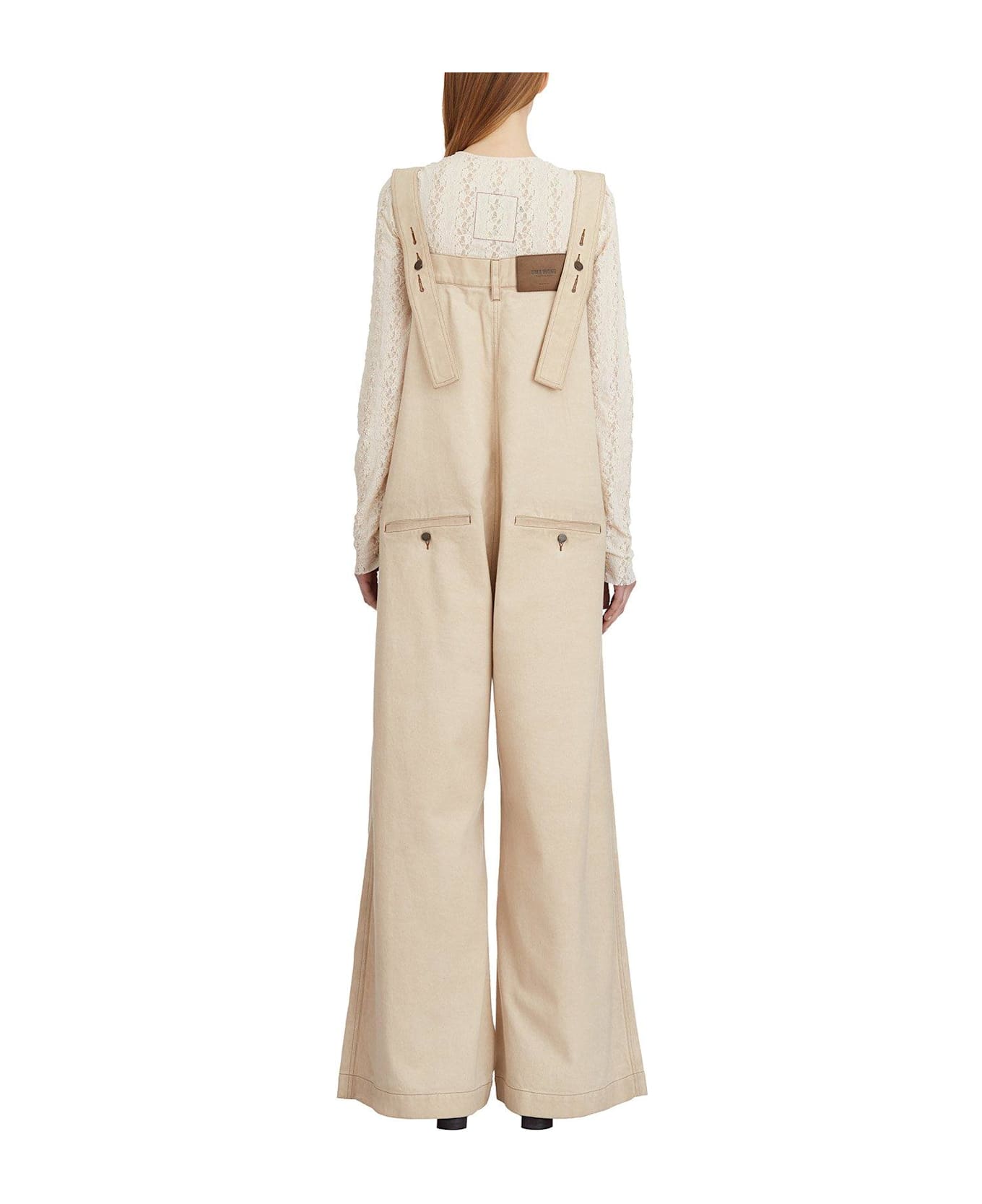 Uma Wang Pino Pleated Playsuit - IVORY