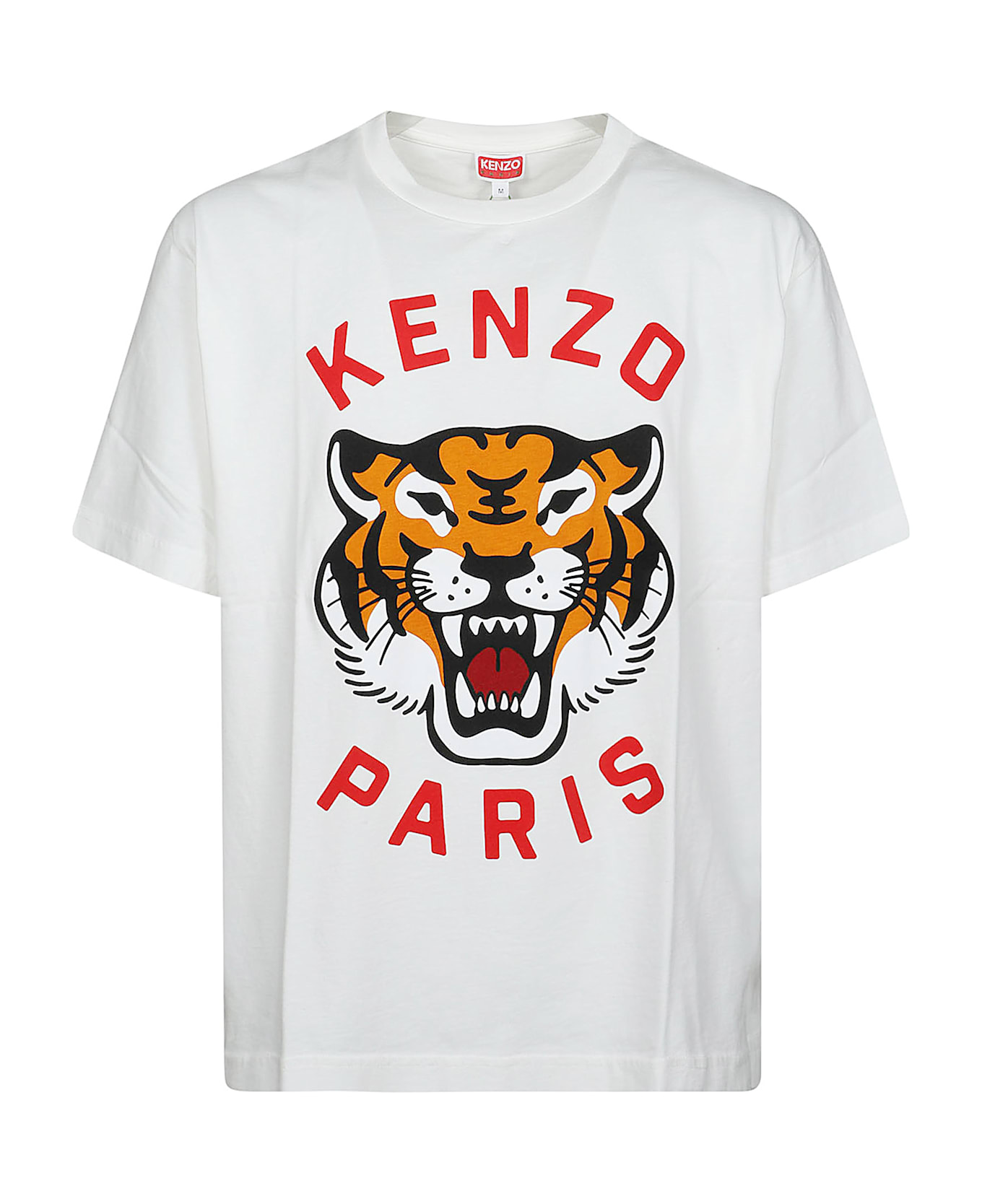 Kenzo Lucky Tiger Oversize T-shirt - Blanc Casse