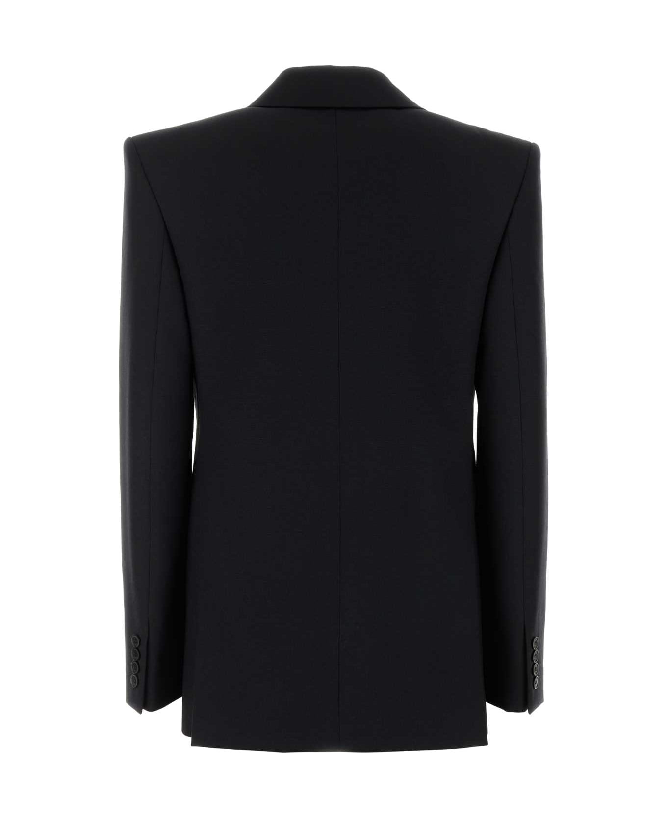 Saint Laurent Black Wool Blazer - NOIR