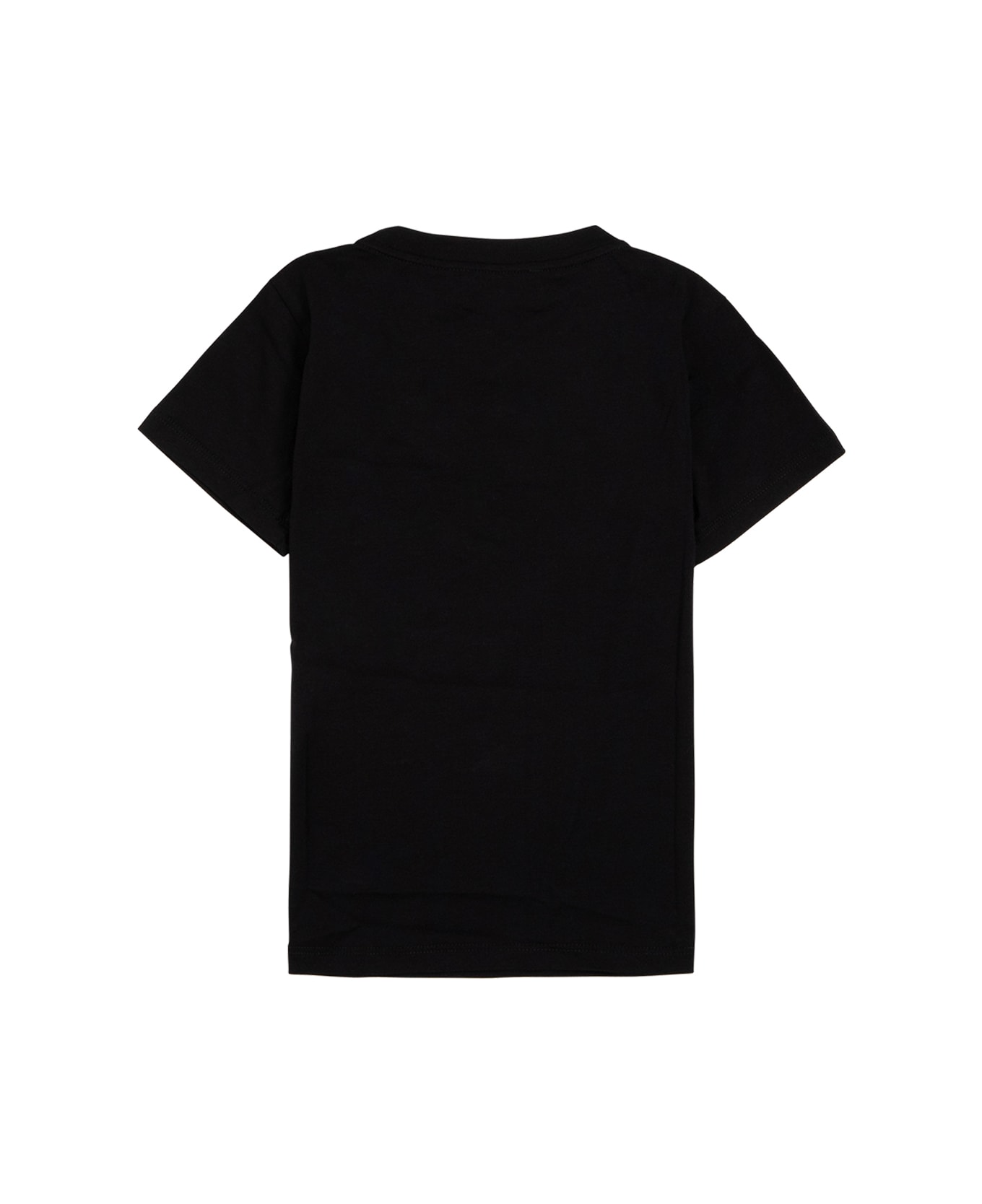 Emporio Armani Armani Kids Baby Boy's Black Jersey T-shirt With Contrasting Logo - Black