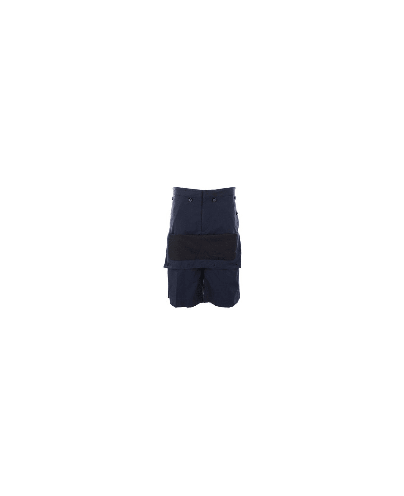 Bottega Veneta Panelled Oversized Shorts - Blue