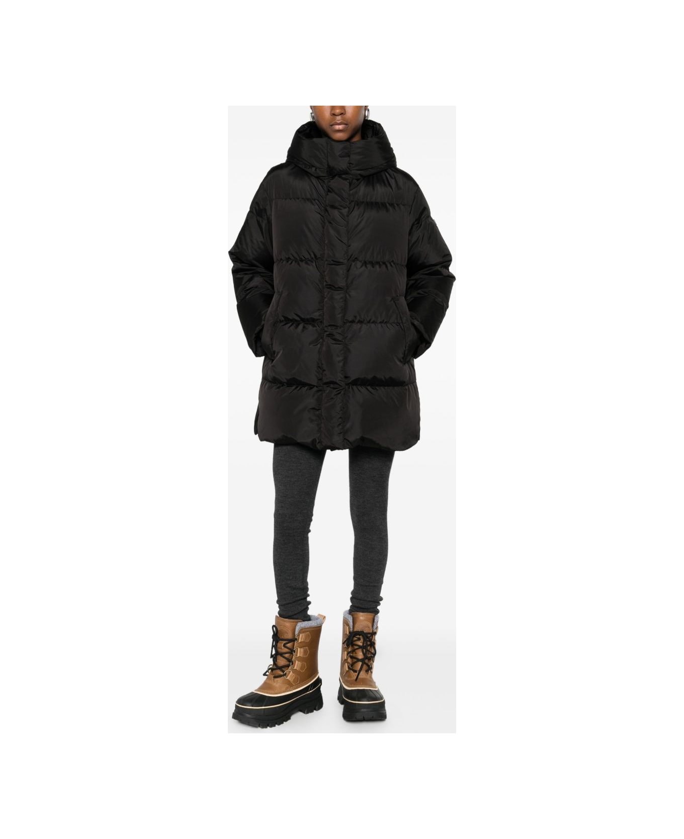 Lempelius Anu Midi Down Jacket - Black