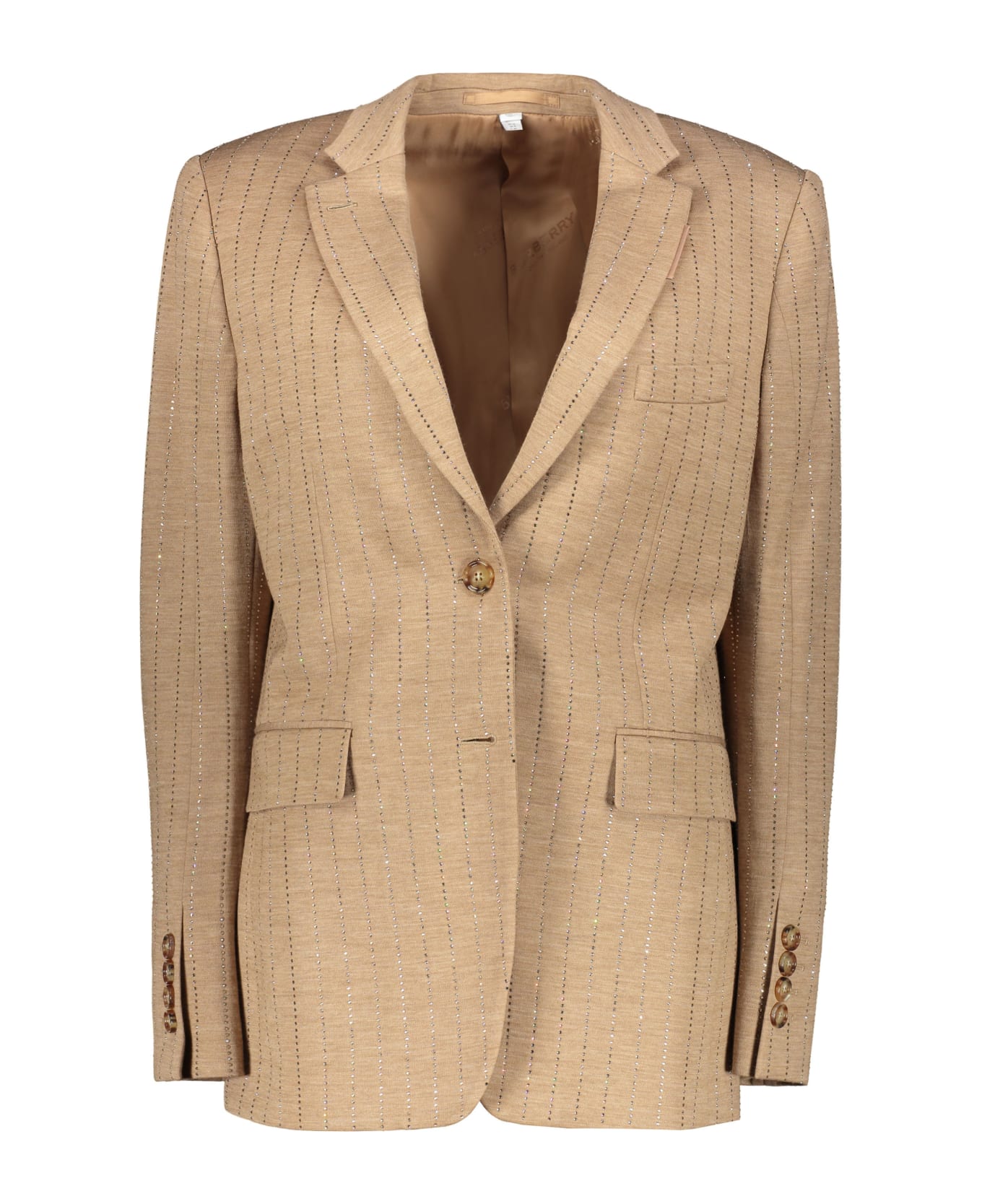 Burberry Single-breasted Two-button Blazer - Beige ブレザー