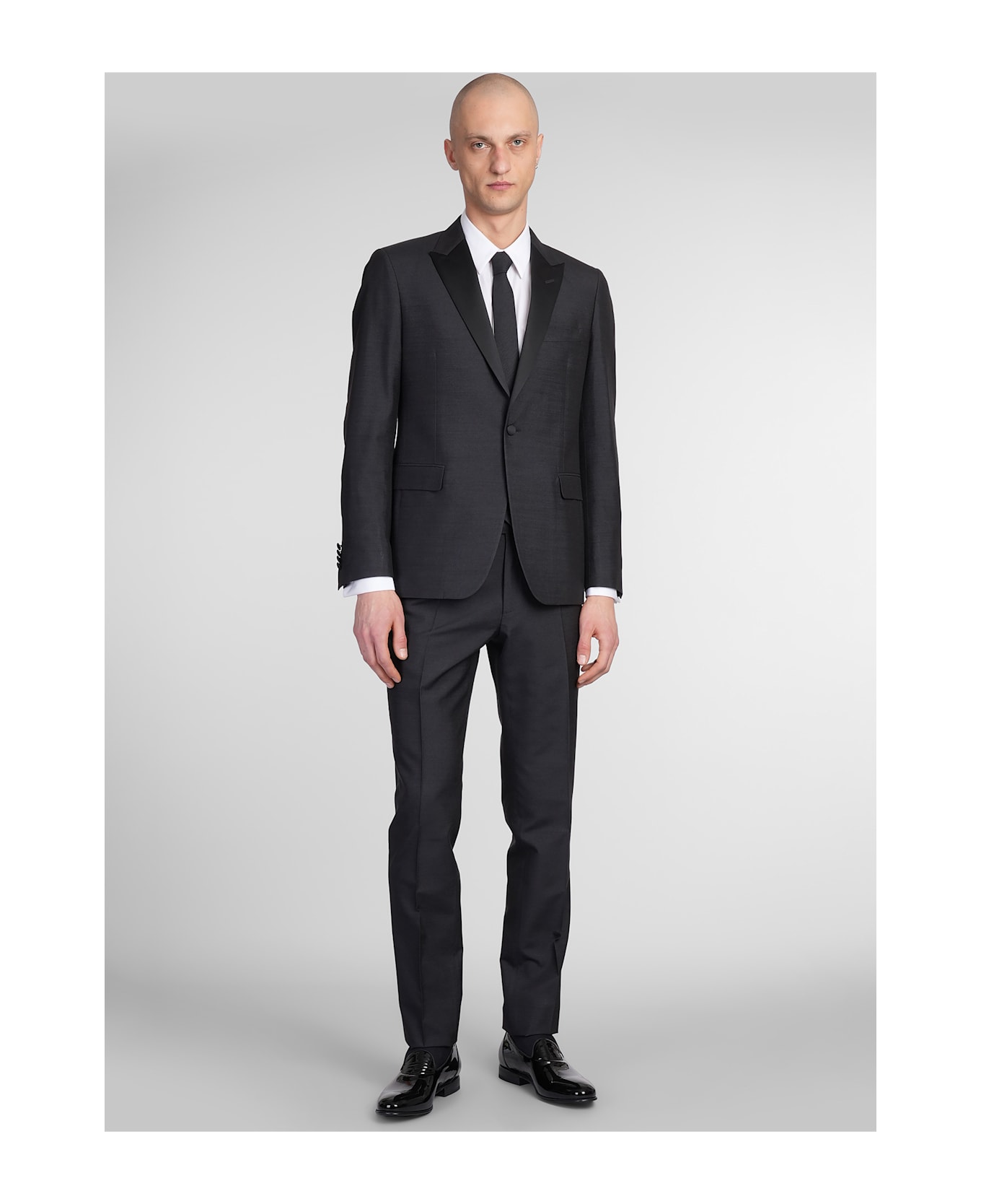 Lardini In Black Silk - black