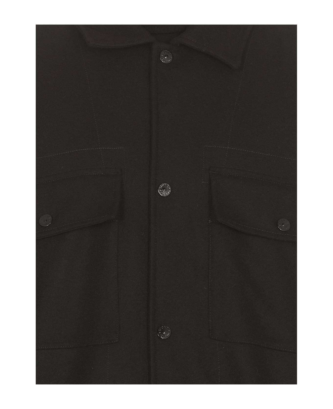 Stone Island Ghost Overshirt - Black