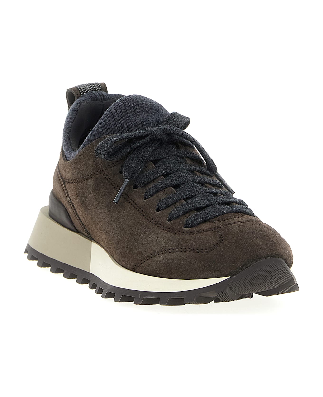 Brunello Cucinelli Suede Sneakers - Brown スニーカー