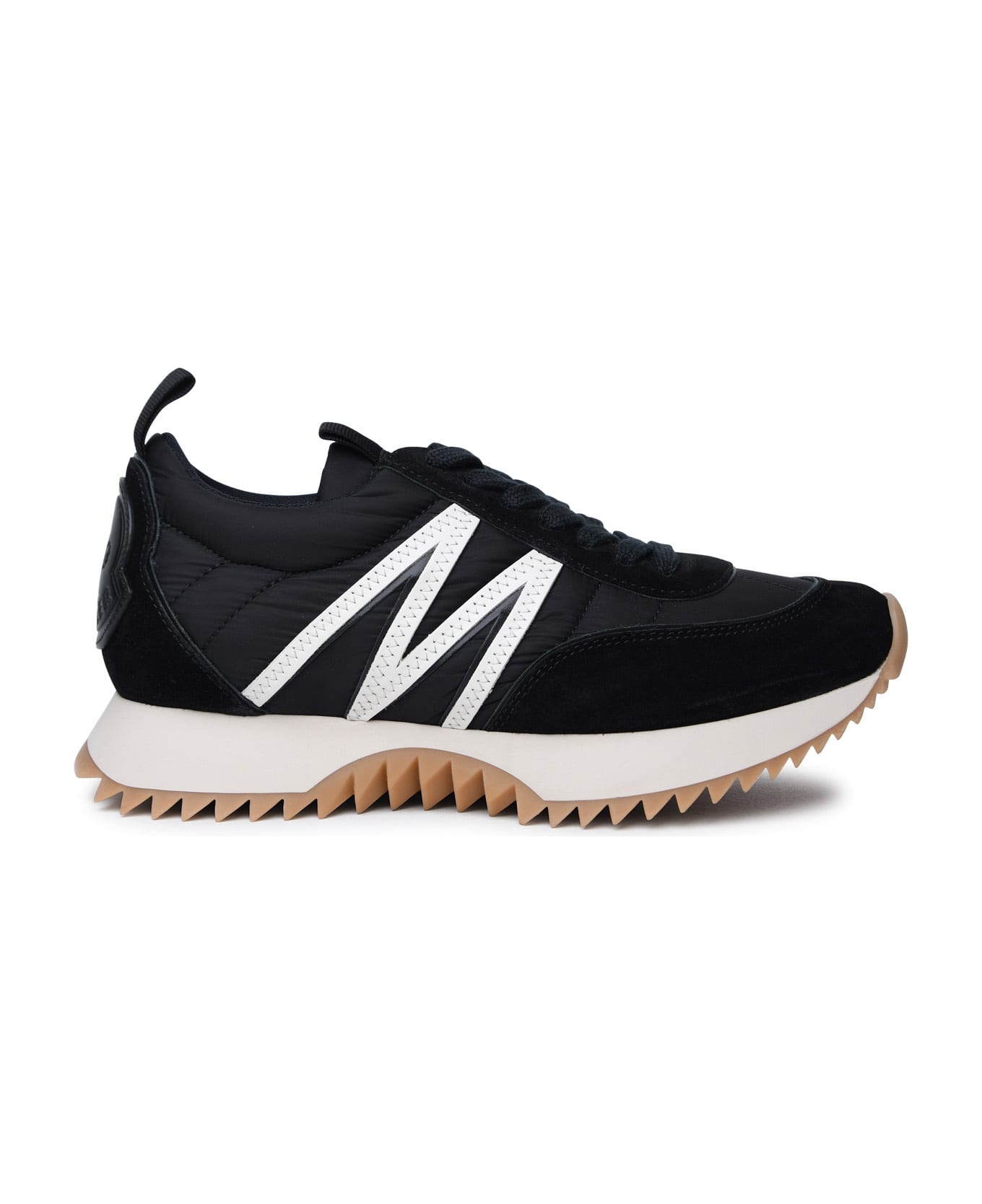Moncler 'pacey' Black Polyamide Sneakers - White/Black